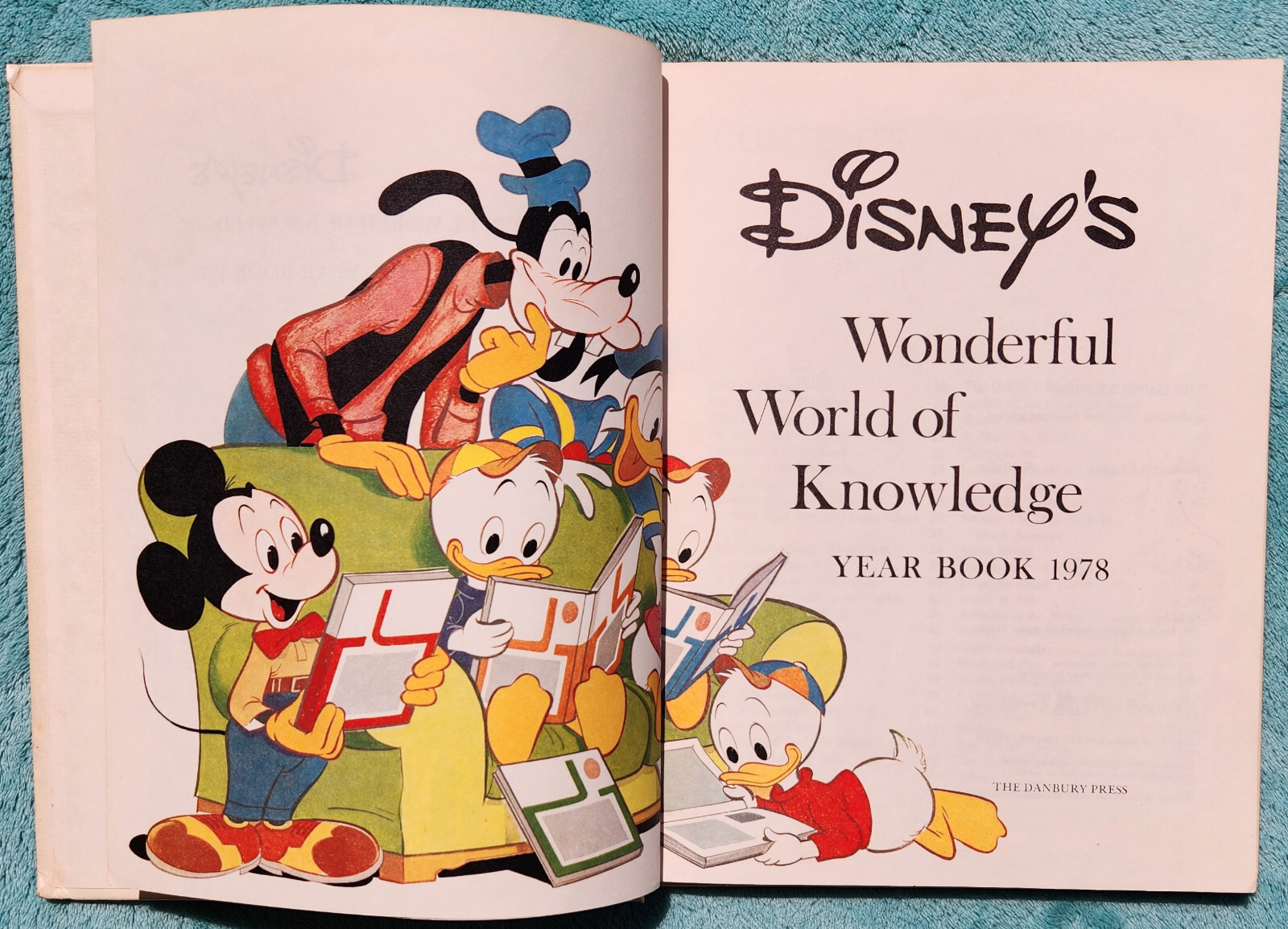 Disney’s Wonderful World Of Knowledge 1978 Yearbook Hardcover 126 Pages