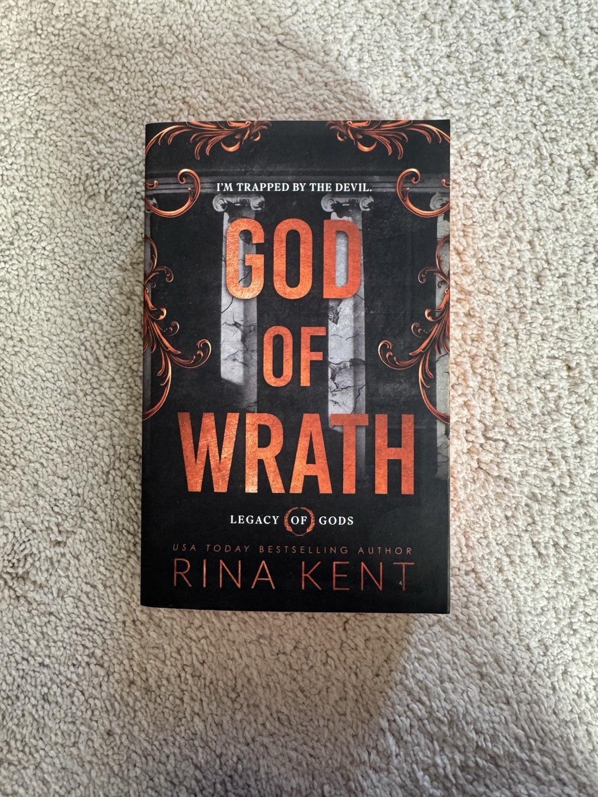 God of Wrath by Rina Kent – signed book plate Deluxe edition with sprayed edges