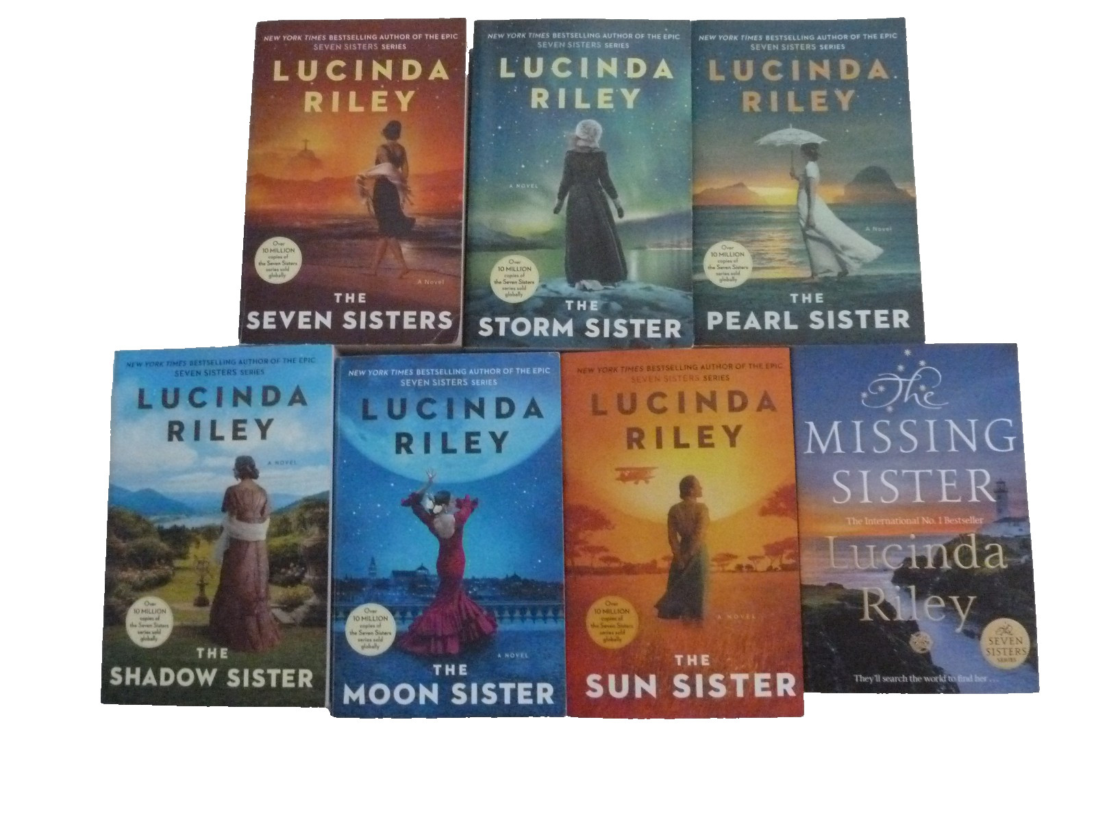 SEVEN (7) LUCINDA RILEY trade paperbacks in The Seven Sisters Series