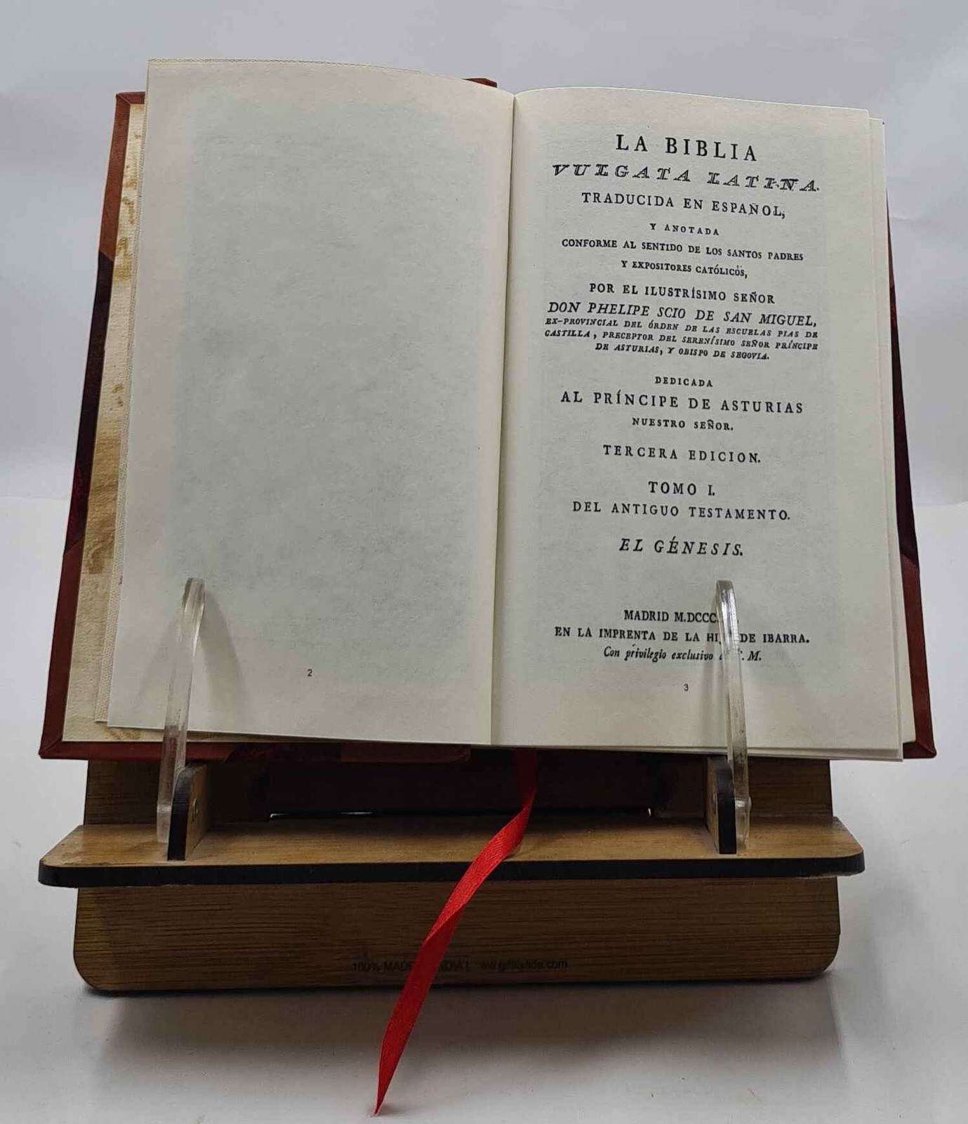 La Biblia Vulgata Latina Traducida en Espan?l, y anotada conform [Leather Bound]