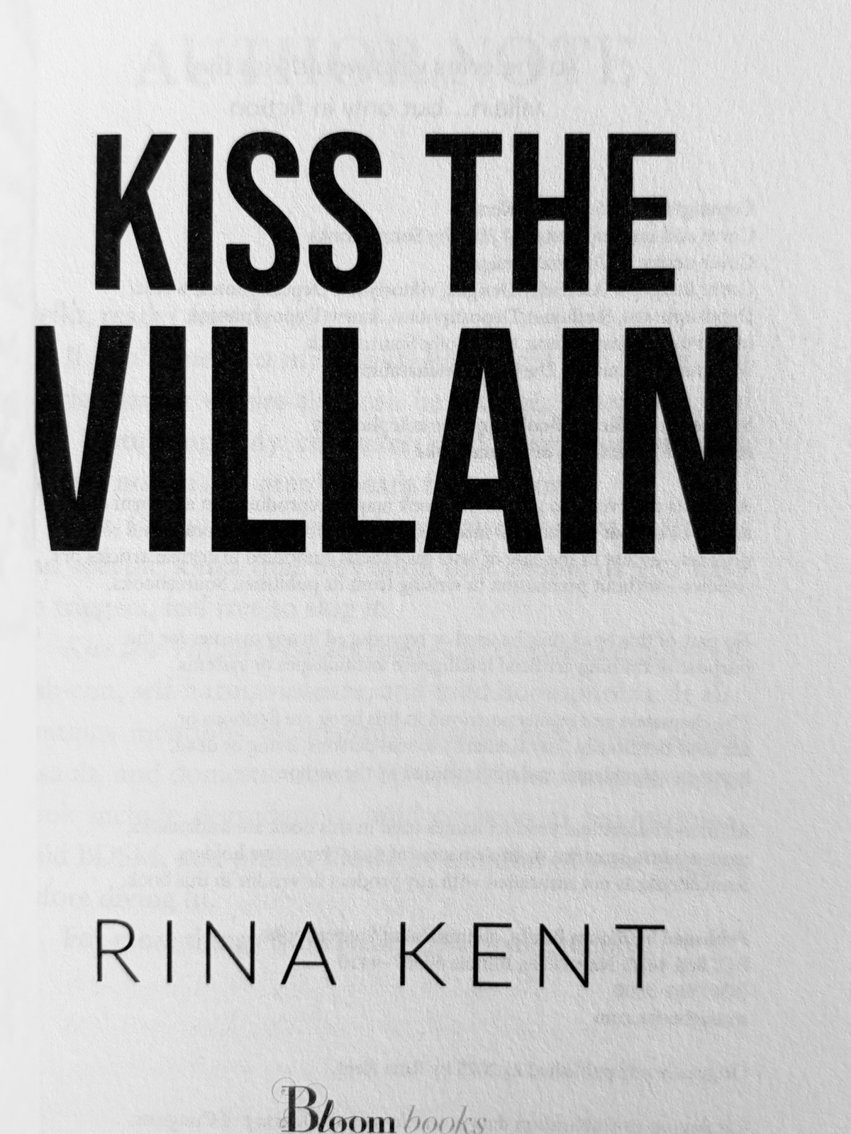 Villain Series First Print Trade PBKs (#1 & #2) by Rina Kent w/licensed Art
