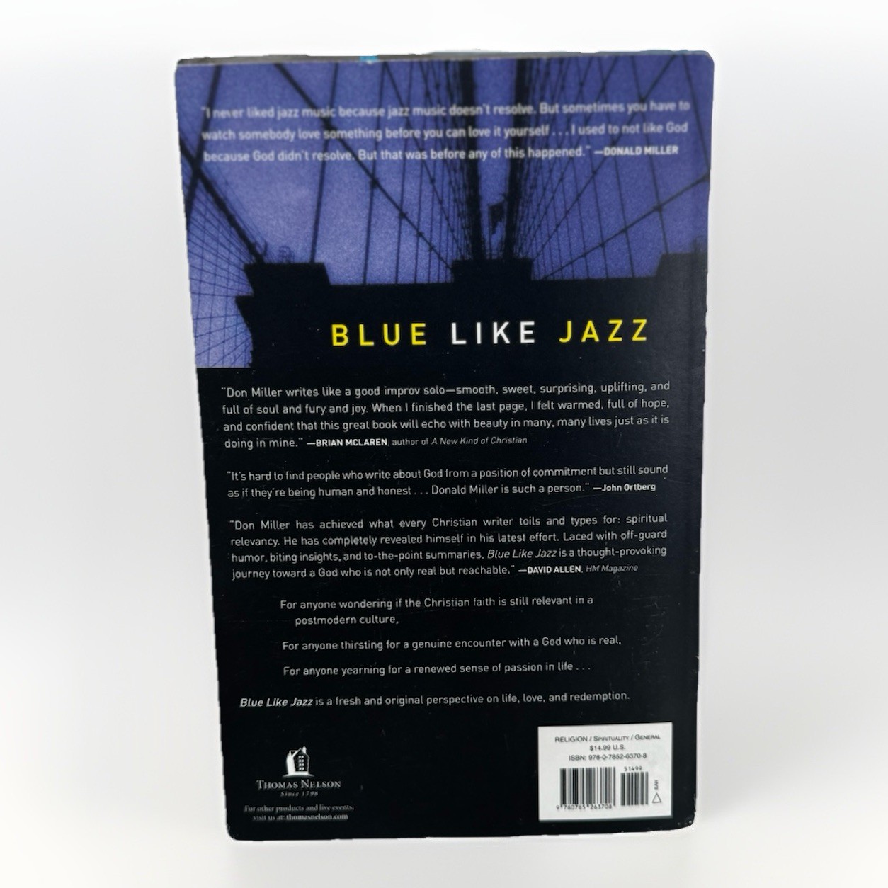 Hard Cov. Daring Greatly by Brene Brown/Blue Like Jazz by Donald Miller Paper Ba