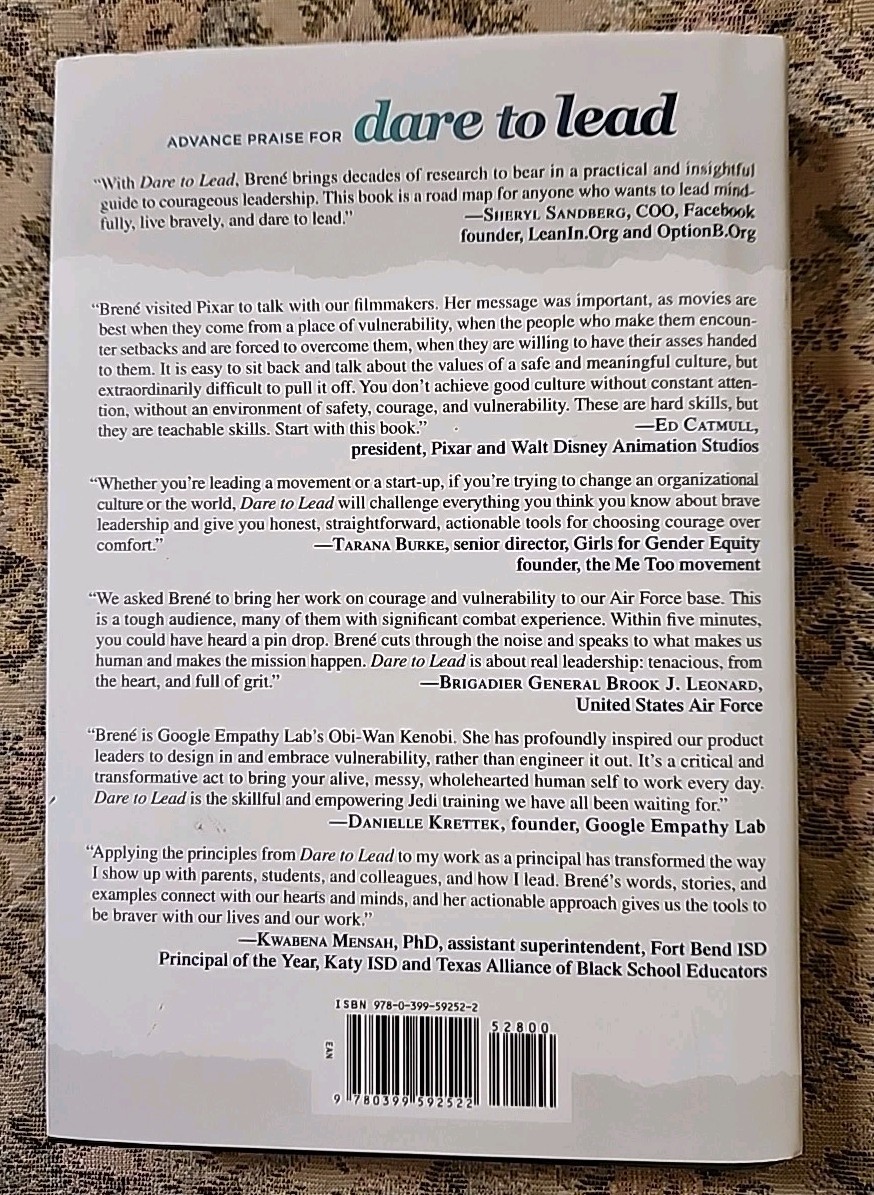 Dare to Lead by Brene Bown, Hardback