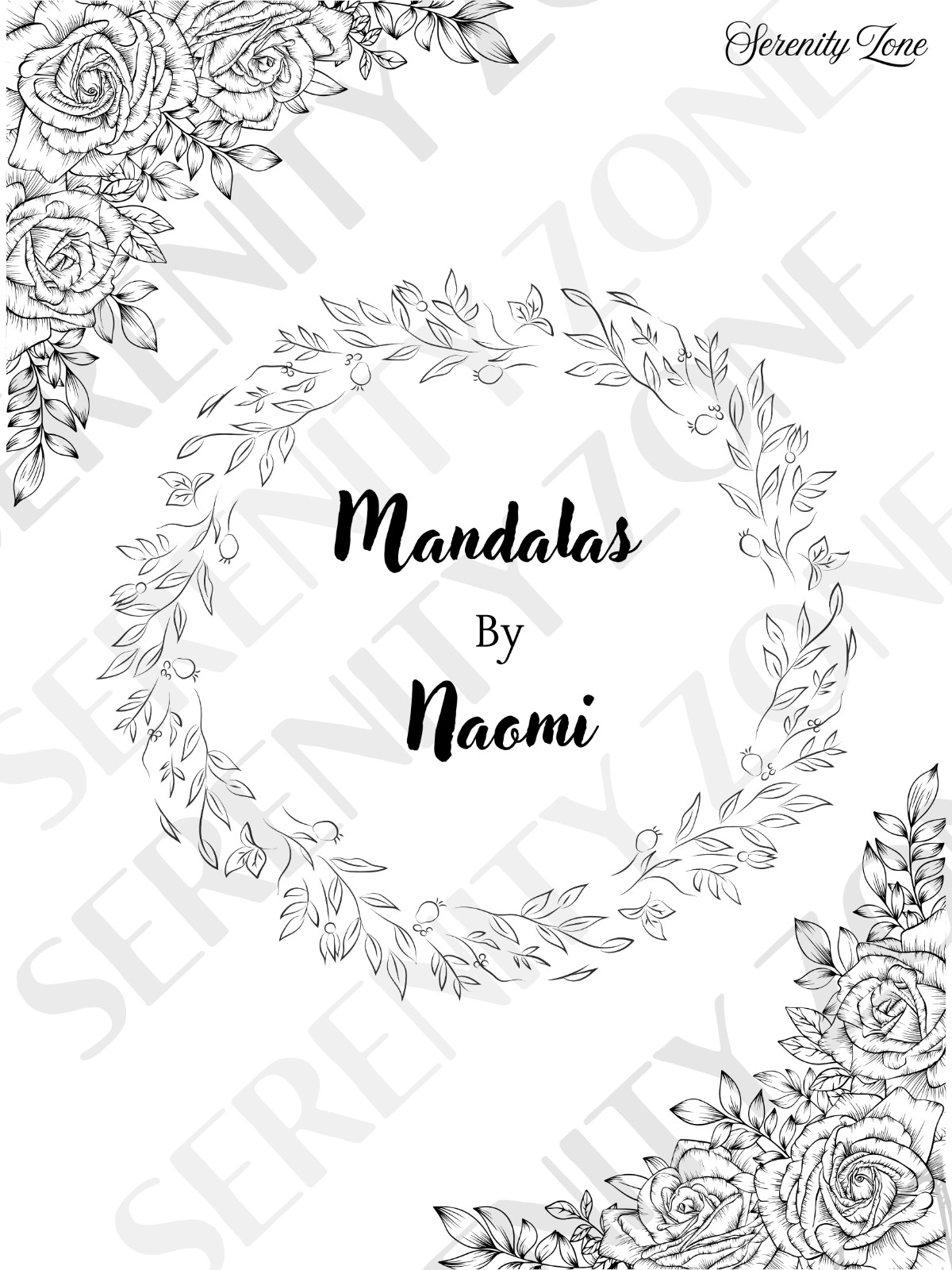 Mandala Coloring Packet;8 Hand-Drawn Mandalas; Relax and Color Mandalas by Naomi