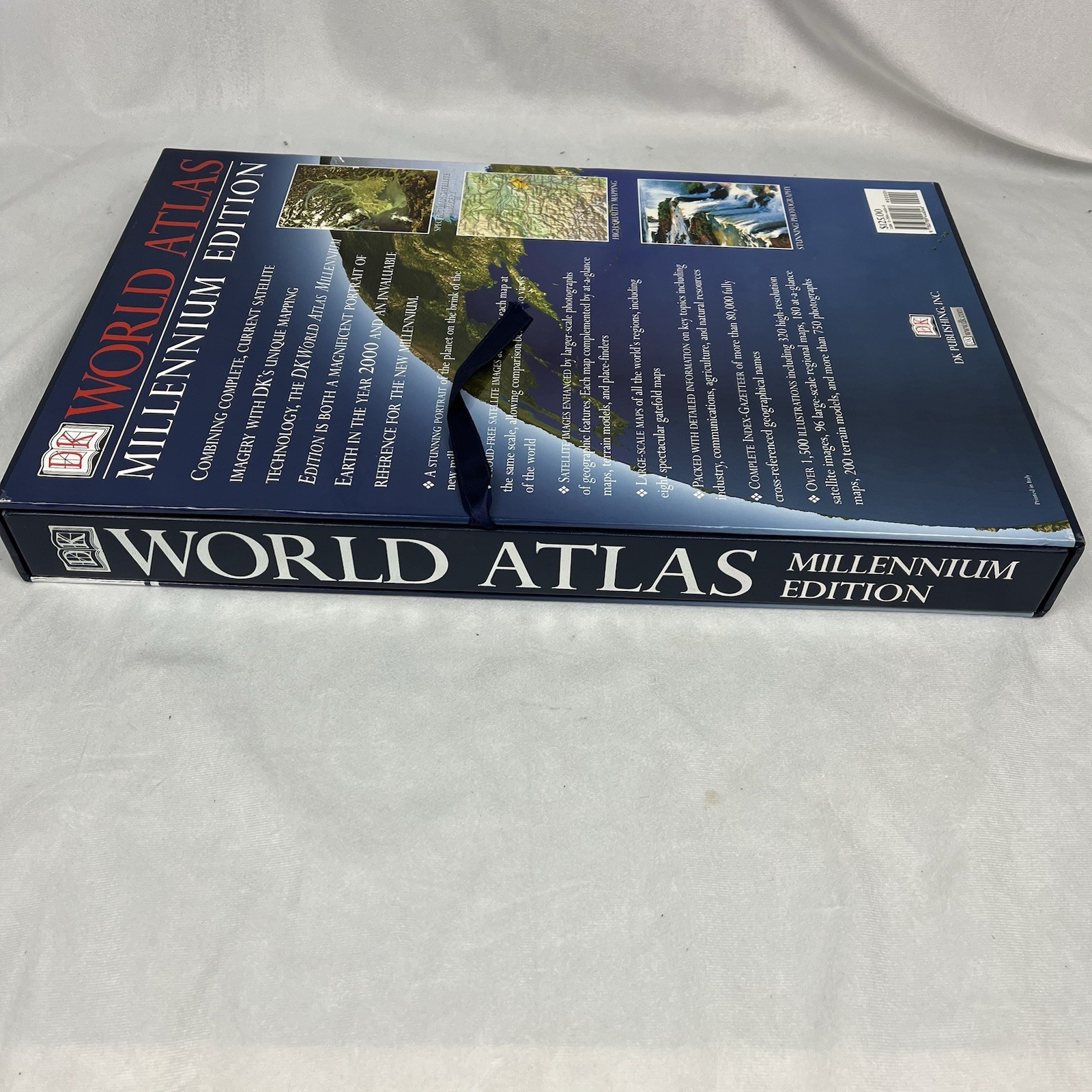 Millennium Edition DK World Atlas Large 12×18 w/ Box Made in USA Vintage 1999