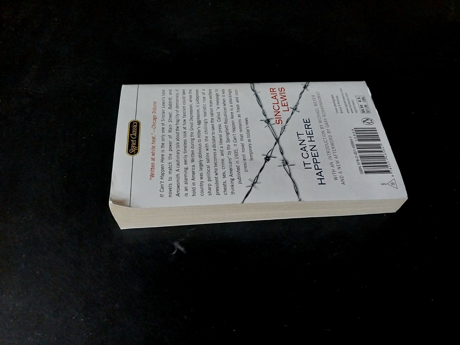 Sinclair Lewis – It Can’t Happen Here – Signet Classics 9th Printing