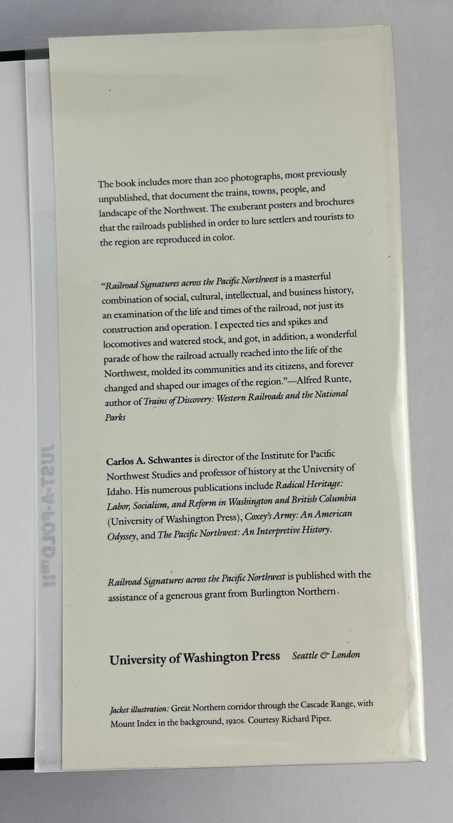 Railroad Signatures across the Pacific Northwest, Carlos A. Schwantes, 1993,HCDJ