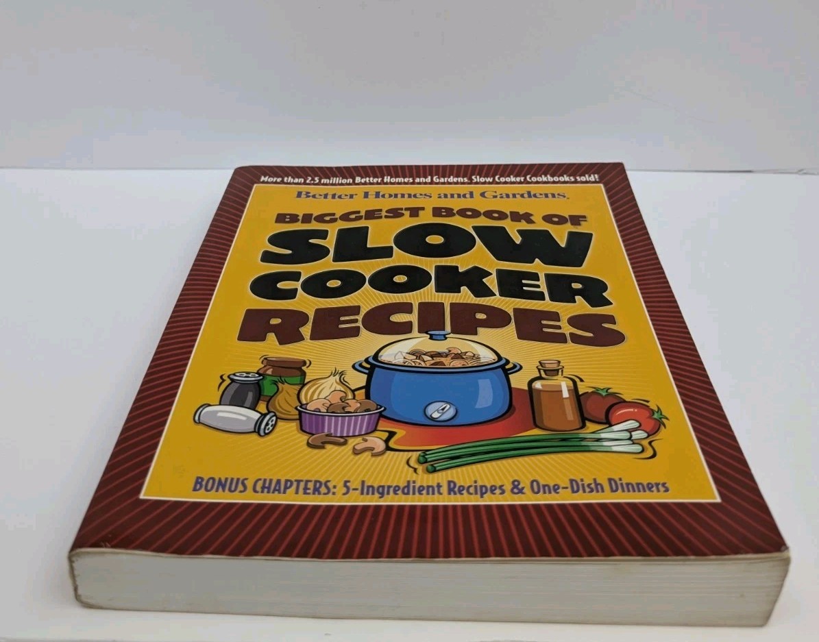Biggest Book of Slow Cooker Recipes Better Homes & Gardens 416 Pages SC GUC