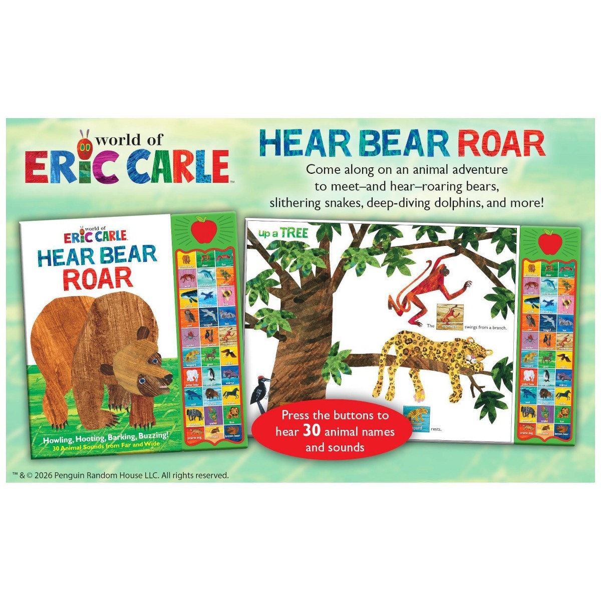 World of Eric Carle, Hear Bear Roar 30 Animal Sound (Hardcover)
