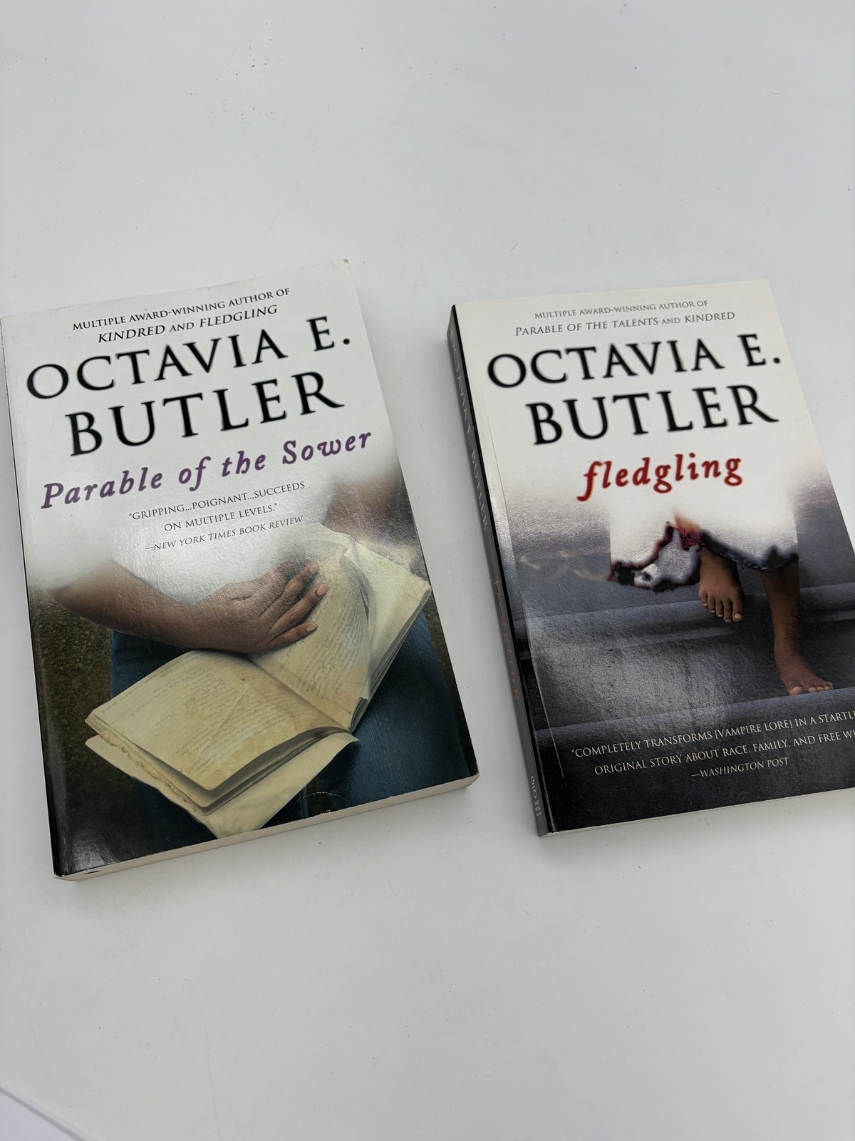 Octavia E. Butler Parable of the Sower & Fledgling Paperback Books Lot A32