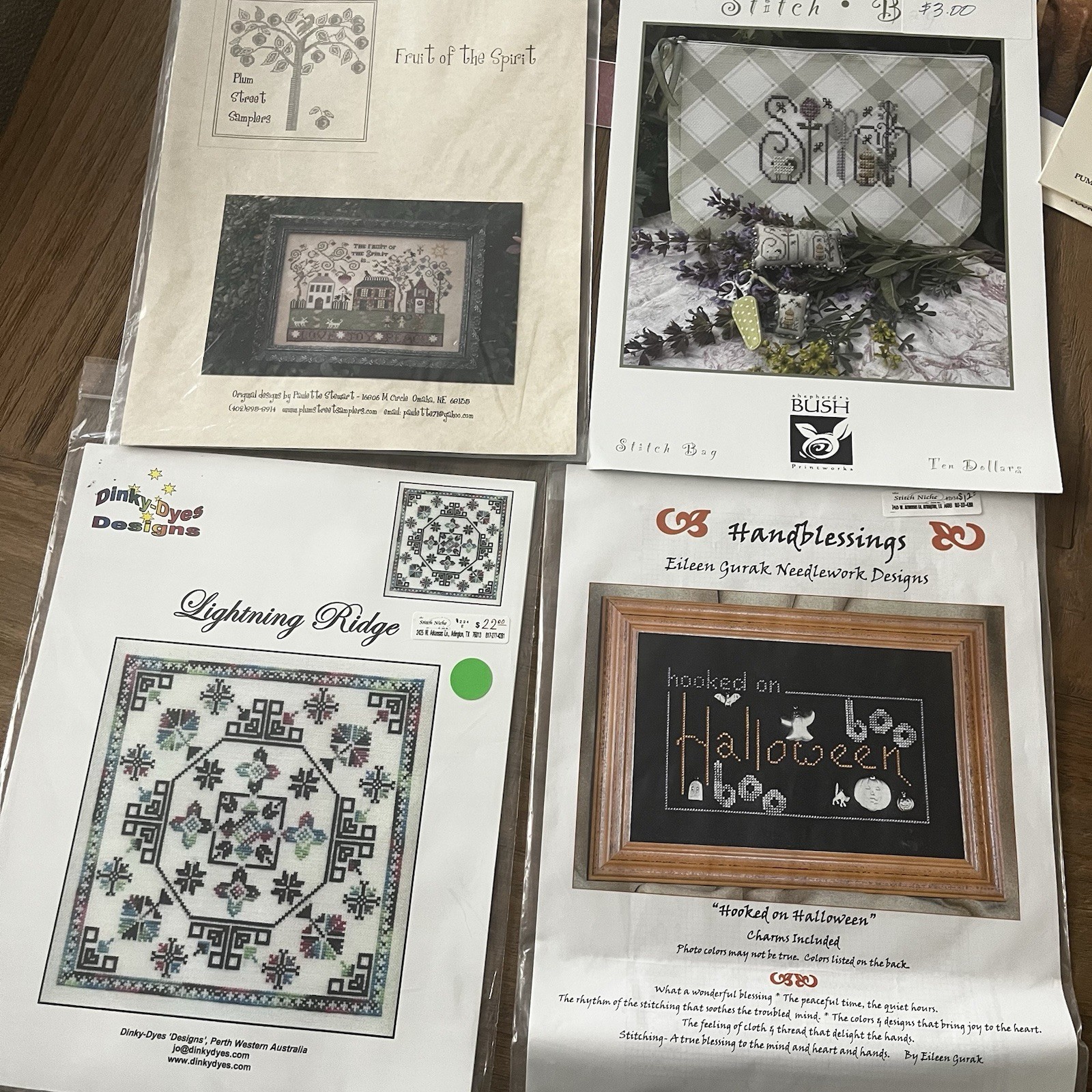 Lot 13 Vtg Counted Cross Stitch Patterns Booklets Needlepoint 2000s 1990s