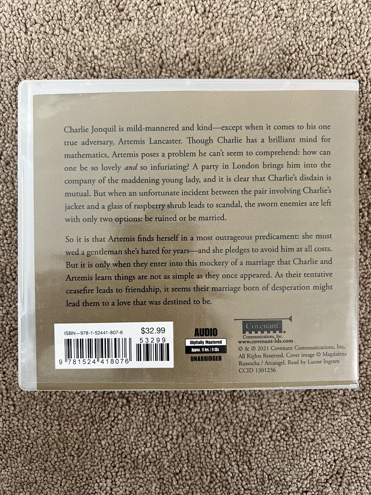 Charming Artemis – 9 CDS – Sarah M. Eden – Unabridged – Good Condition