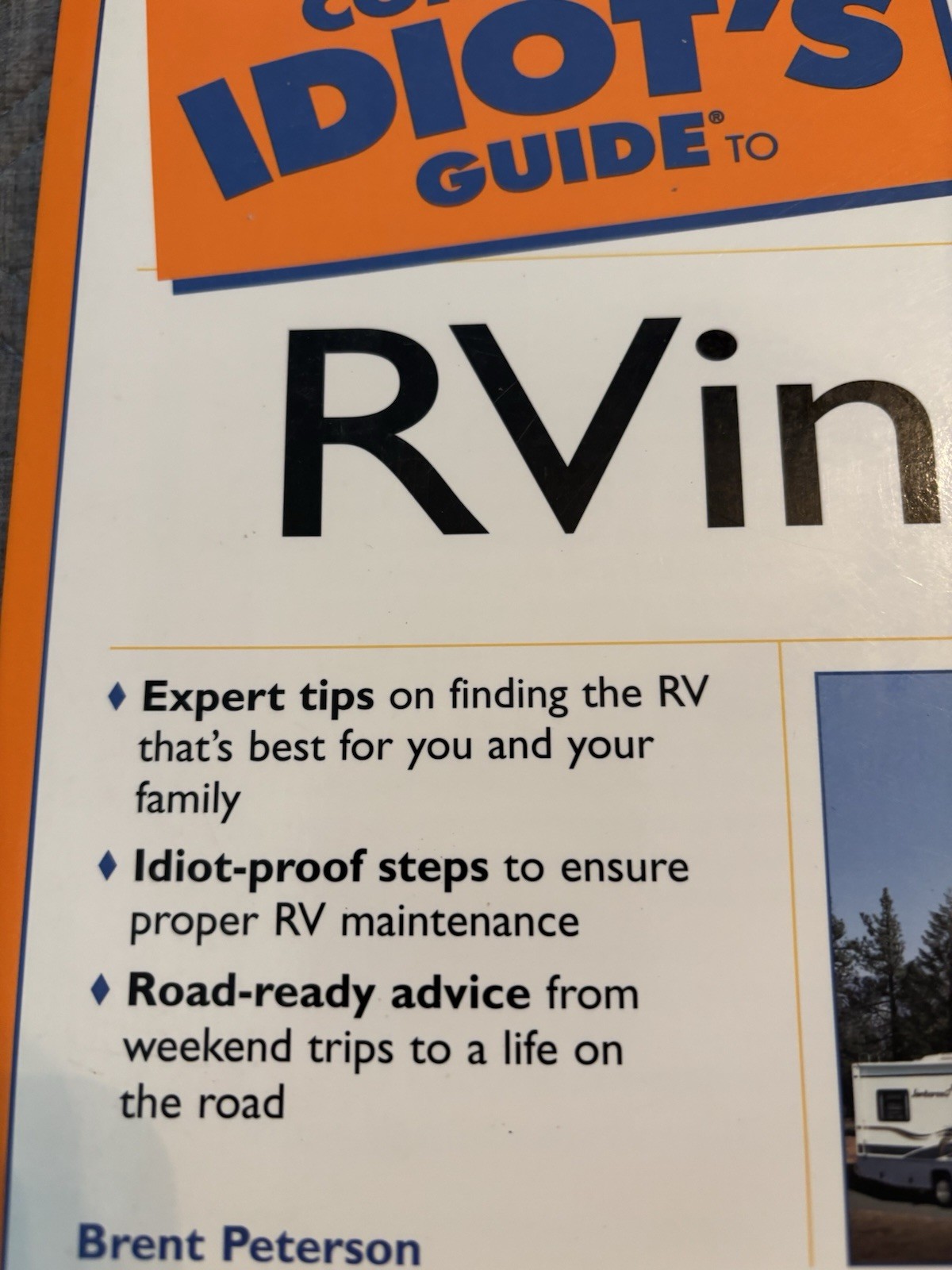 Complete Idiots Guide To Rving New 372 Pages 2002