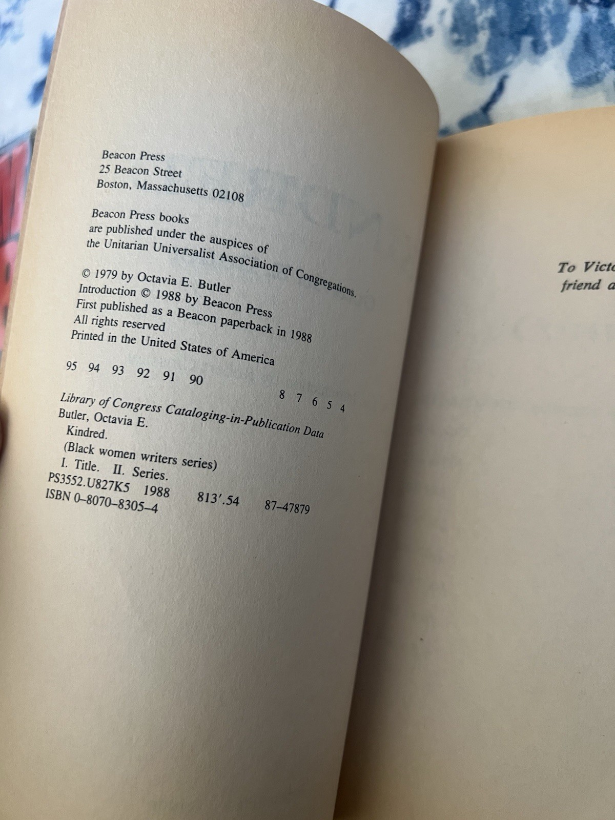 Kindred Octavia E Butler Vintage Paperback