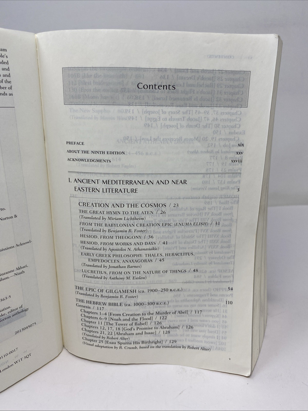Norton Anthology of Western Literature 9th Edition, Vol. 1 – PB – FREE SHIPPING!