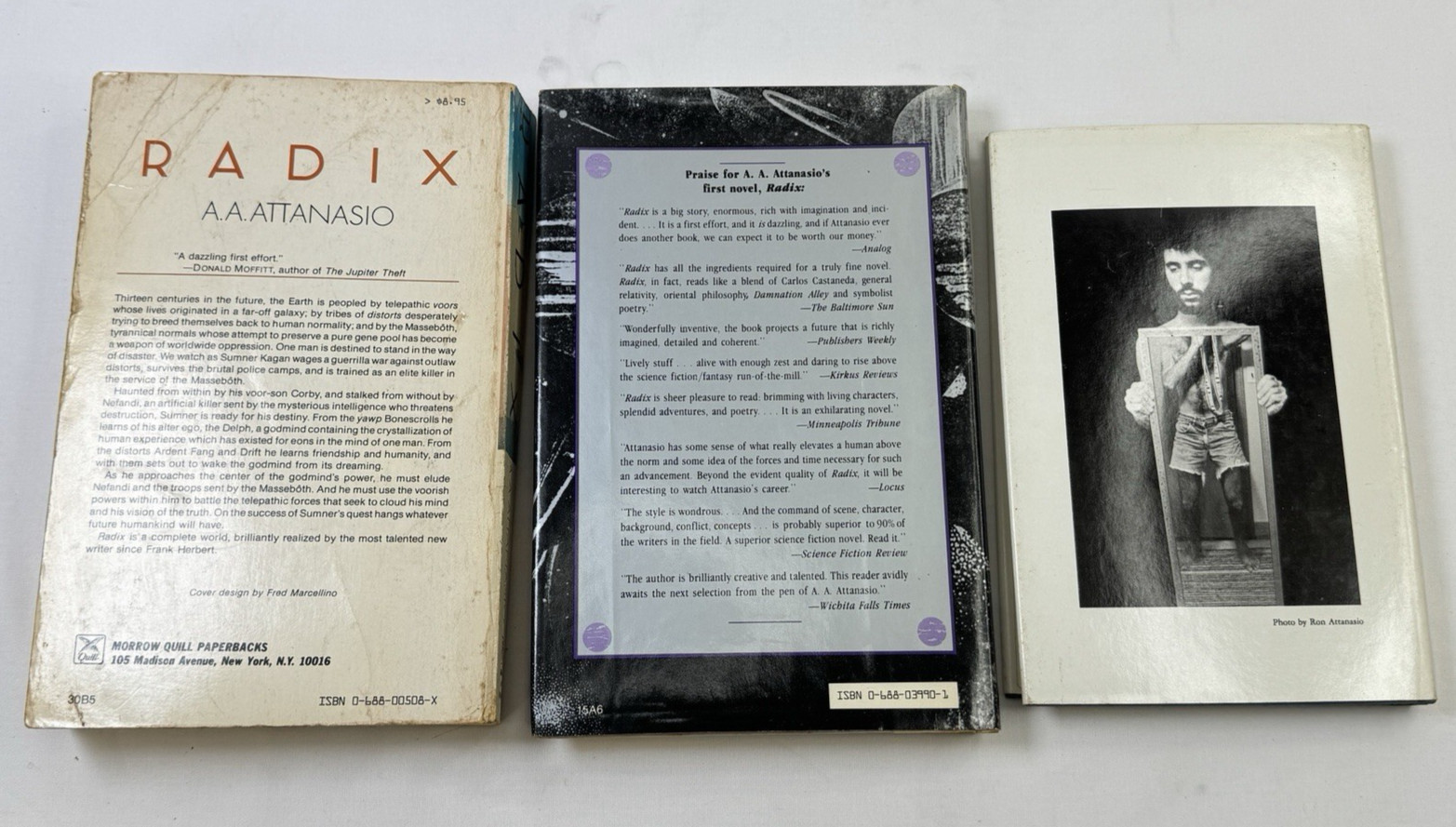 AA ATTANASIO 1st Ed Book Lot BEASTMARKS In Other Worlds RADIX William Morrow
