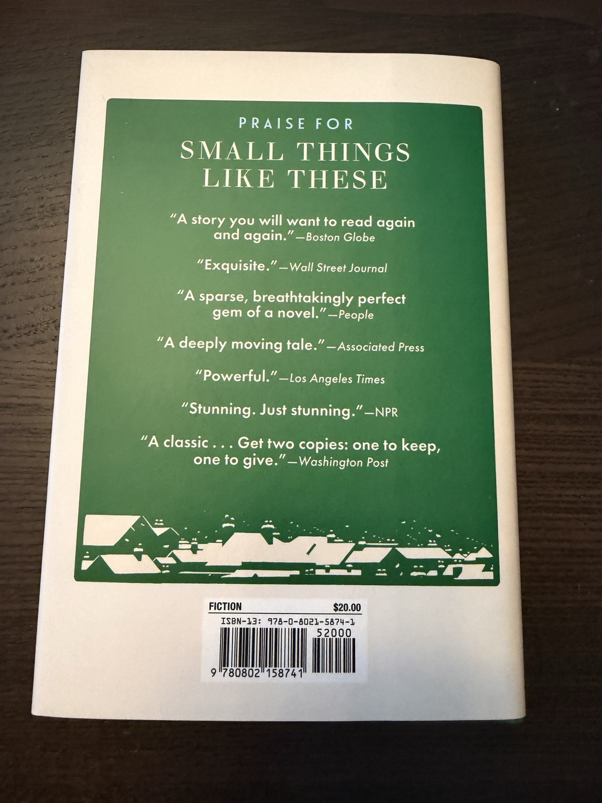 Small Things Like These Claire Keegan Oprah’s Book Hardcover Edition