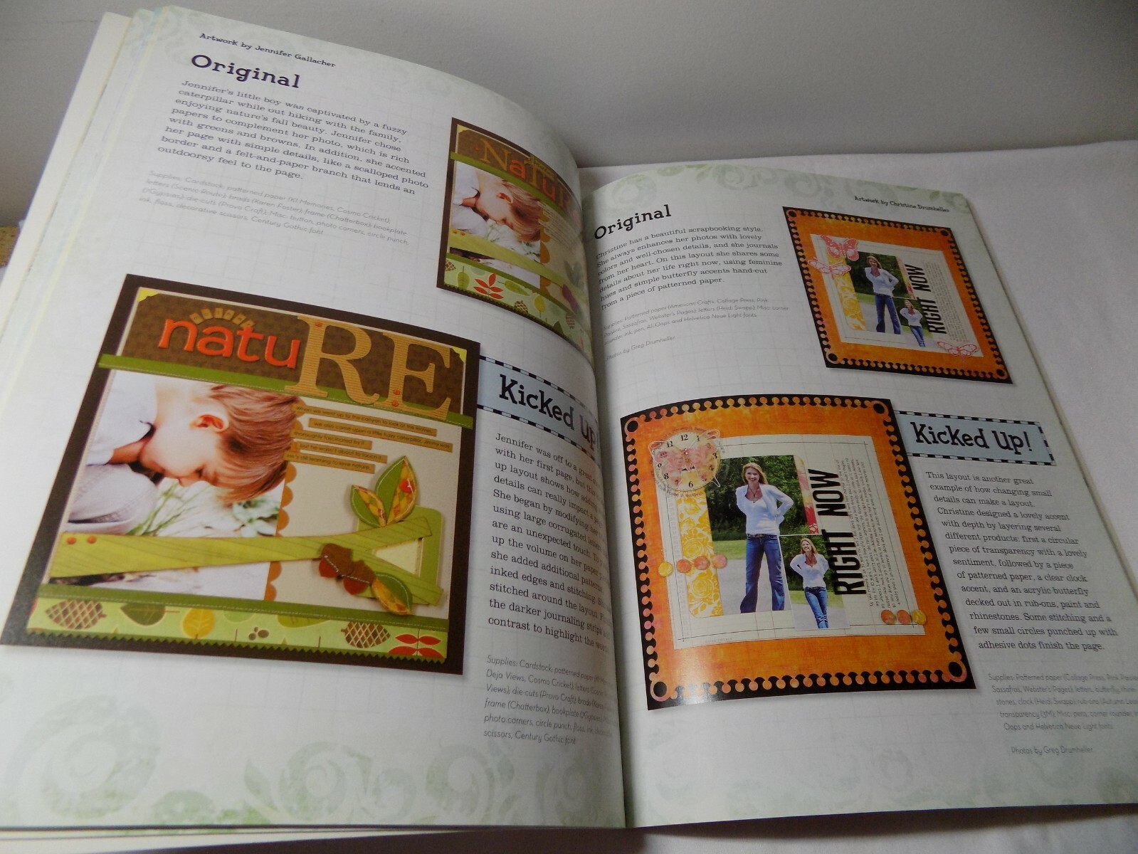 Kick It Up! Adding Spice To Your Scrapbook Layouts Paperback Book 126 Pages VGC
