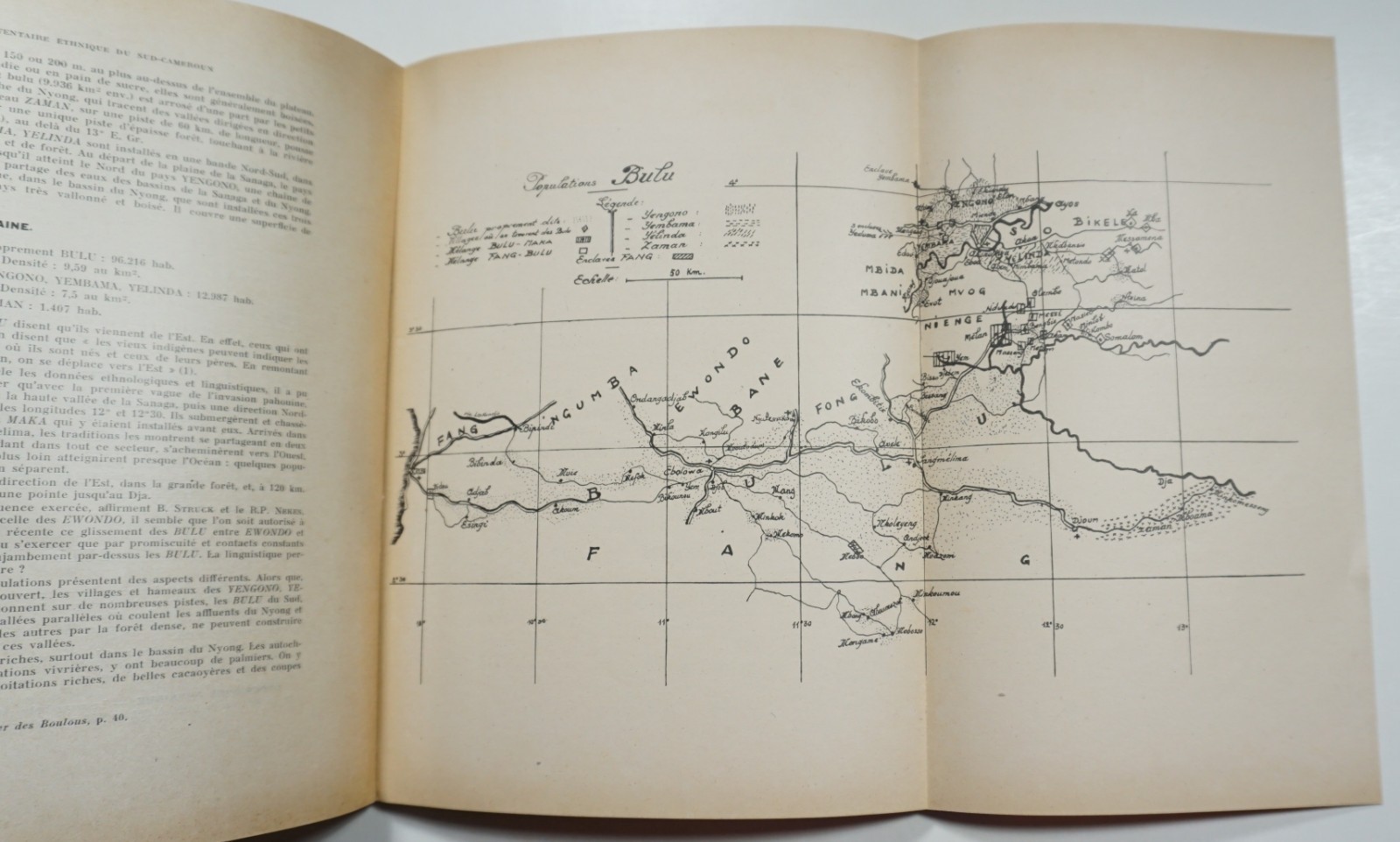 Inventaire Ethnique du Sud-Cameroun 1949 Dugast Demographics Population Cameroon