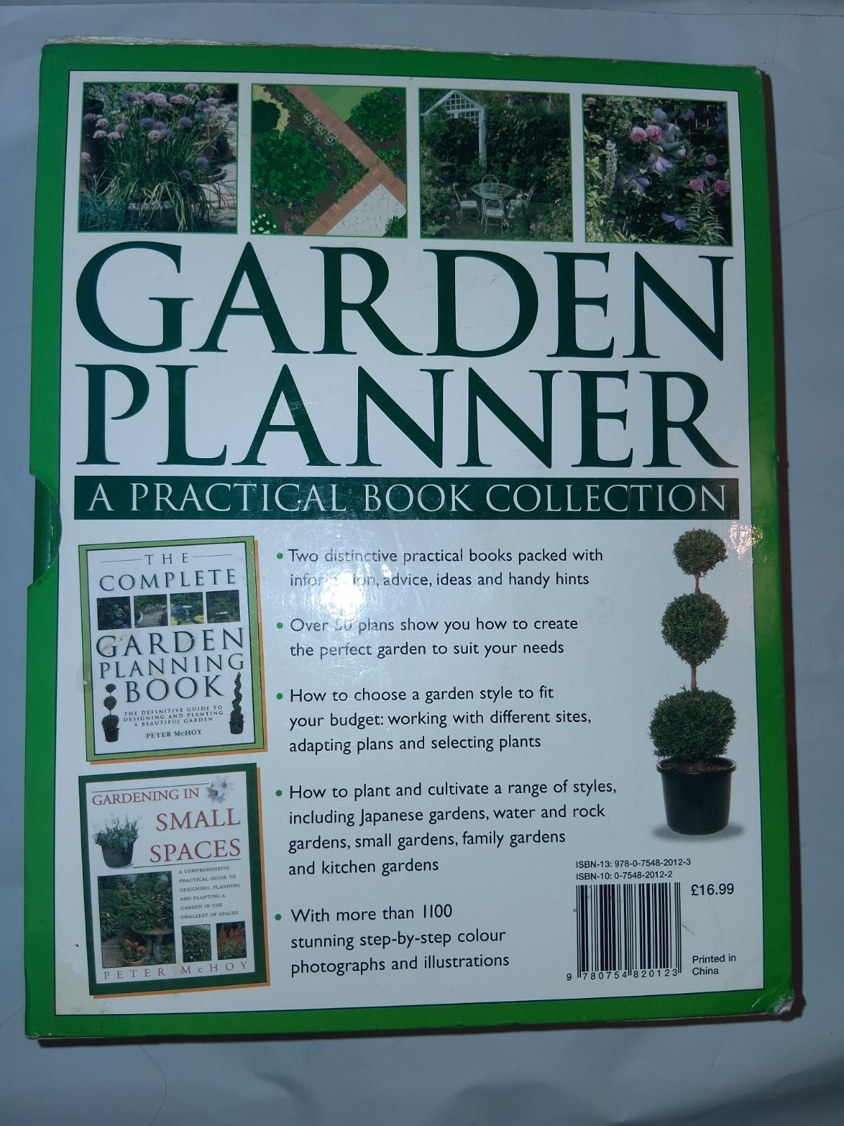 Gardening In Small Spaces AND The Complete Garden Planning Book Peter McHoy Set