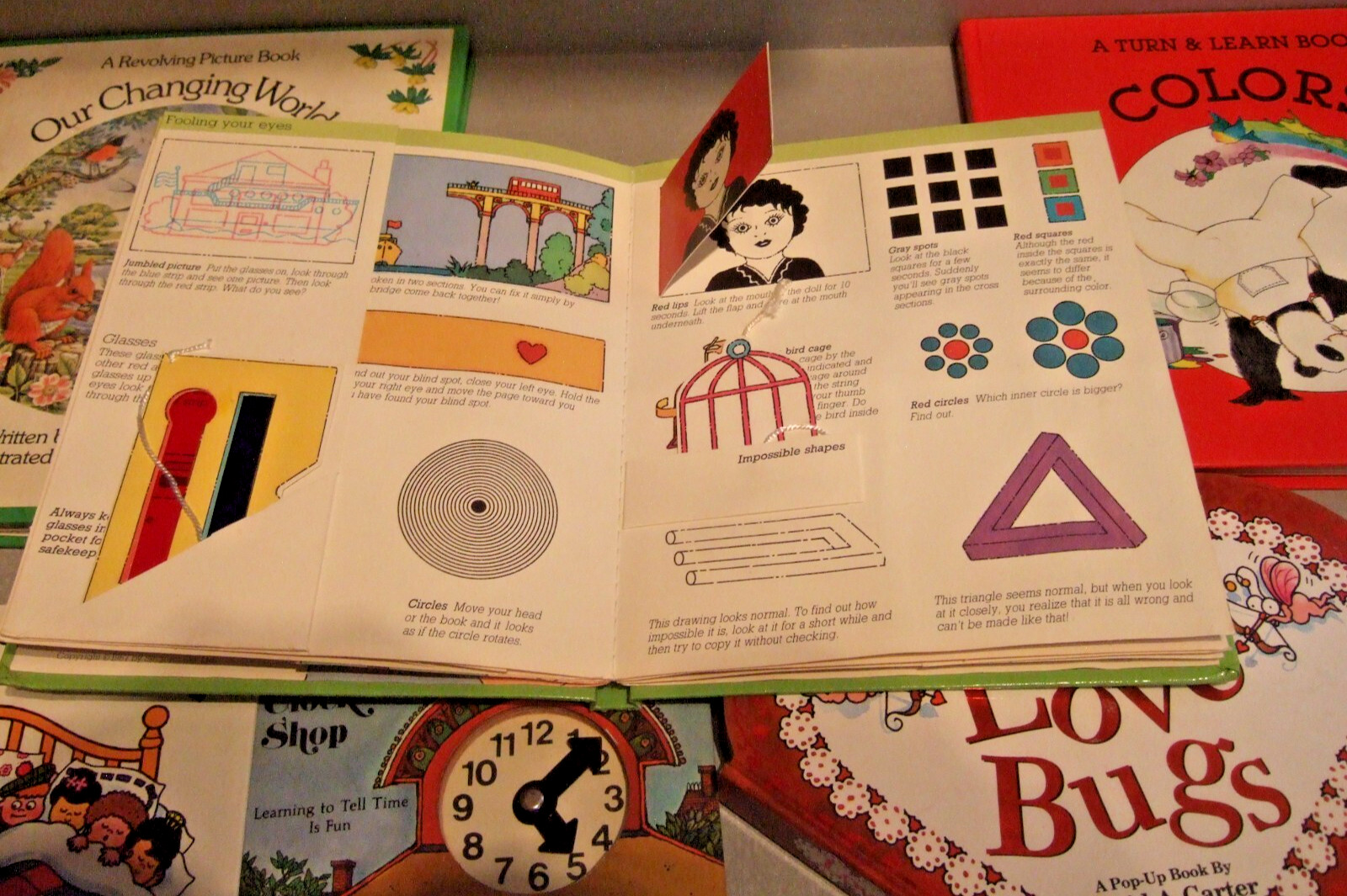 7 CHILDREN’S BOOKS LOVE BUGS, WHOSE HOUSE, AMAZING SENSES, CLOCK SHOP, 10 IN