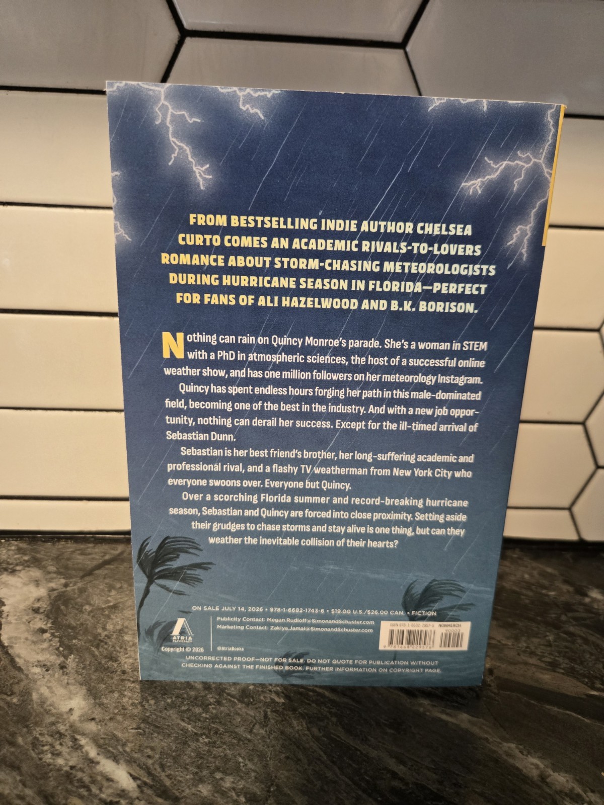 In Stormy Weather By Chelsea Curto ARC Advance Reader Copy Romance 7/2026