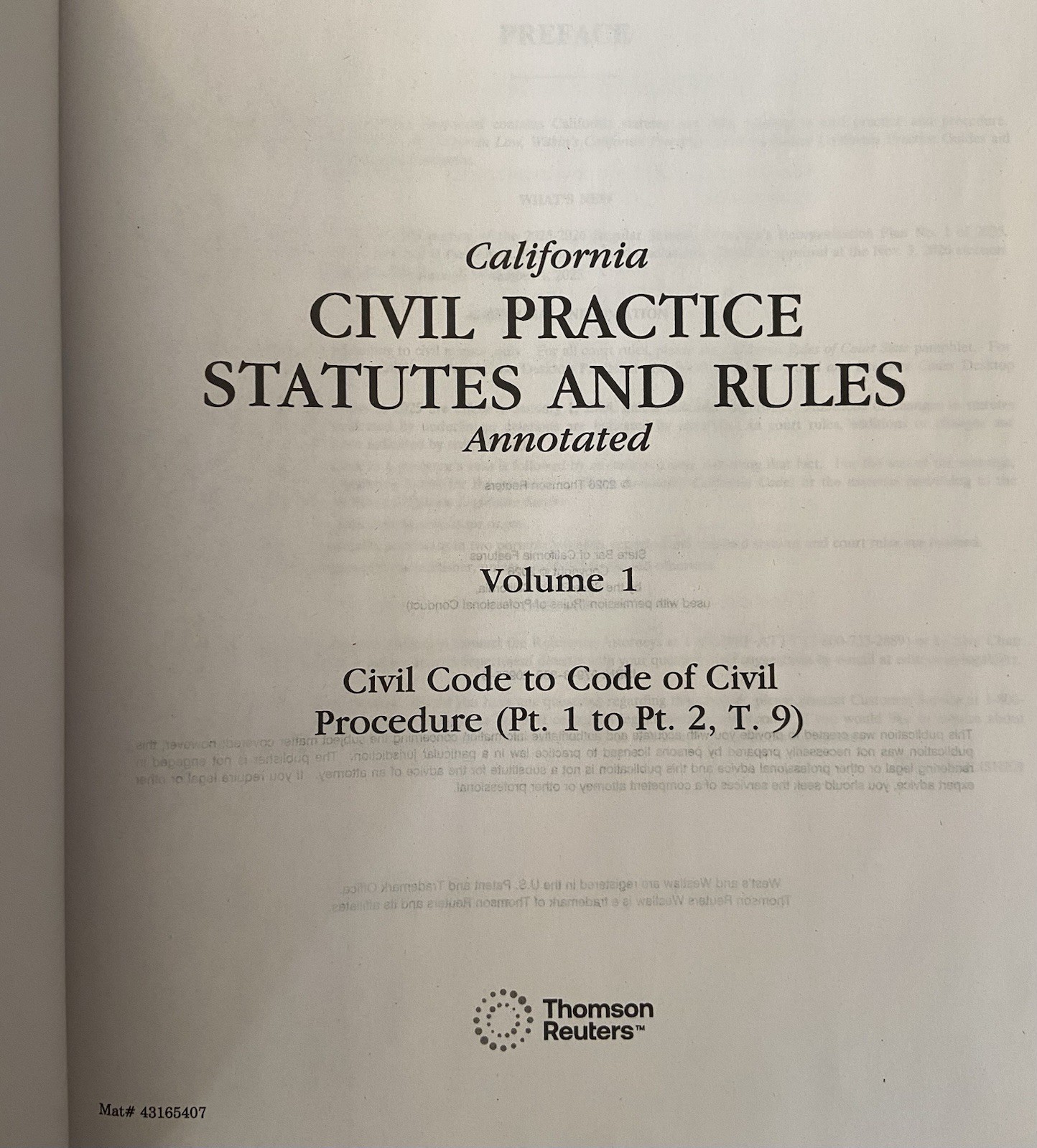 California Civil Practice Statutes & Rules Annotated Desktop Codes 2026 NEW