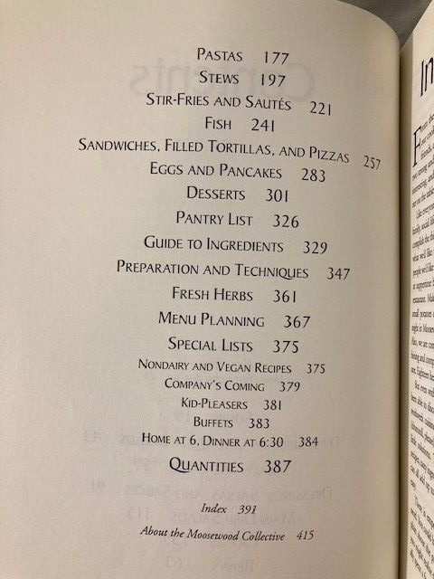 Moosewood Restaurant Cooks At Home Cookbook 416 Pages Paperback 1994