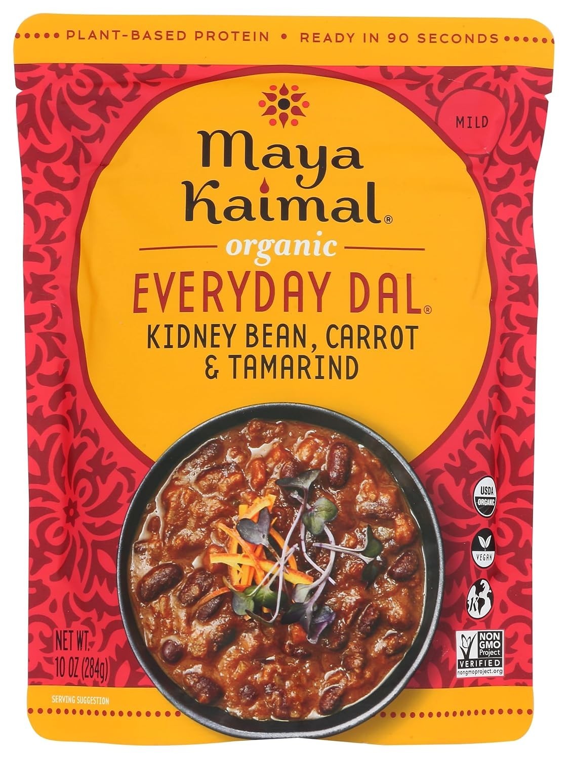 Maya Kaimal 10 oz Everyday Dal – Authentic Indian Flavor, Ready-to-Eat Meal