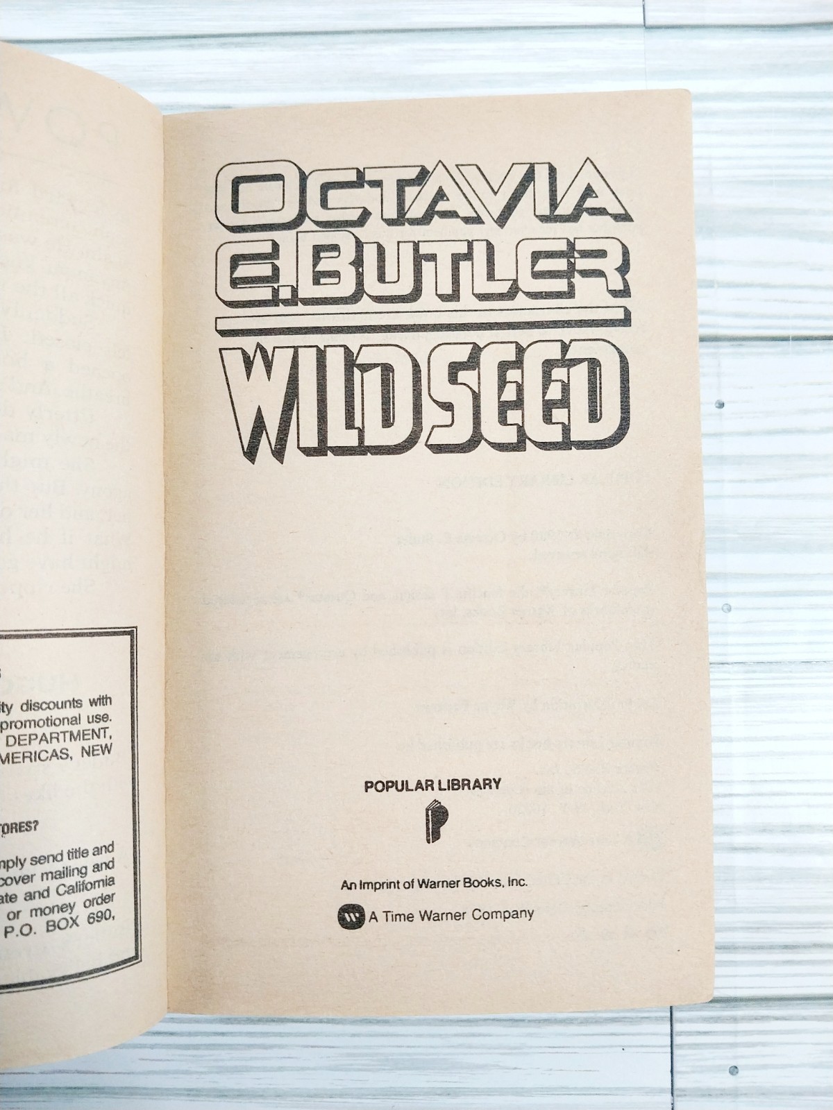 OCTAVIA BUTLER☆ The Patternist Series~Vintage Paperback Lot of 4 First Printing