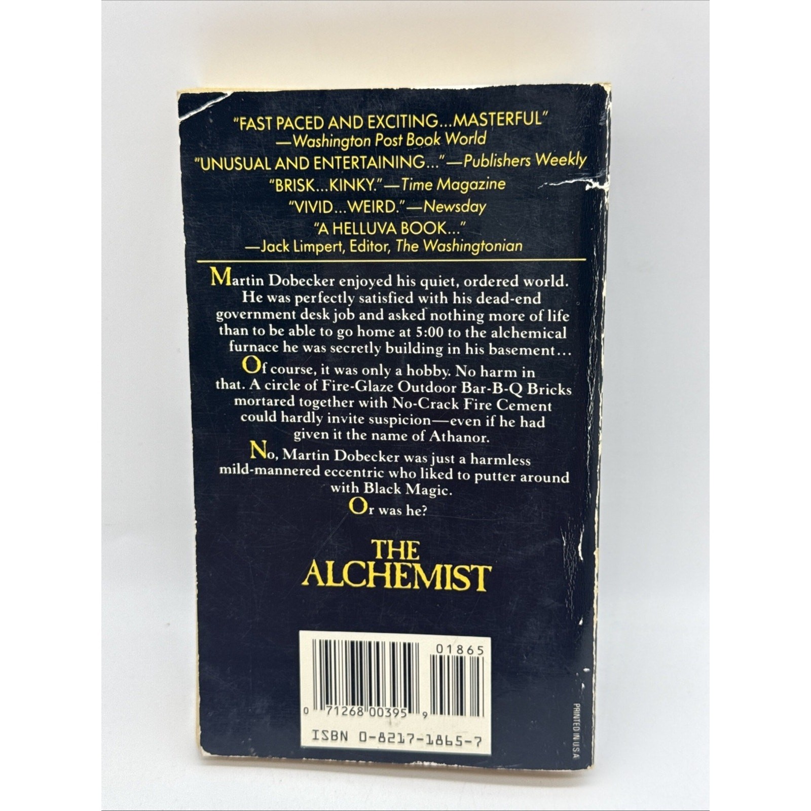 The Alchemist by Les Whitten PB 1986 vintage horror