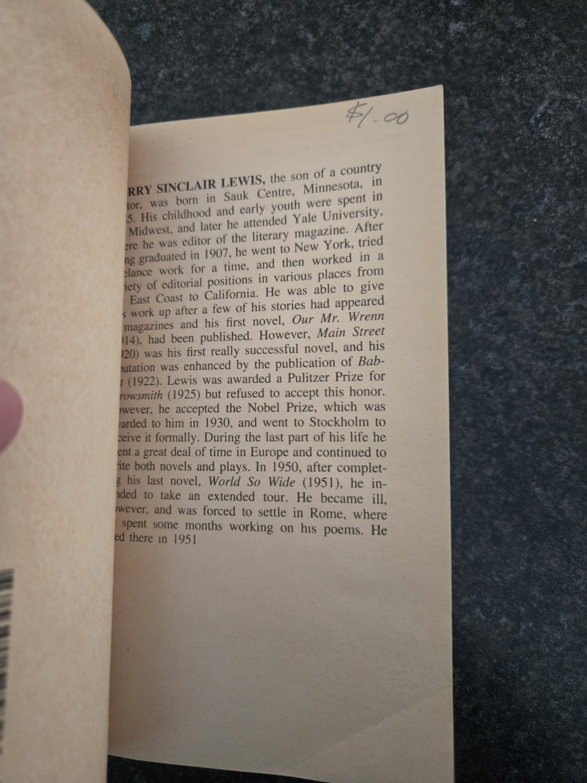 It Can’t Happen Here by Sinclair Lewis Gd+ Paperback 1993