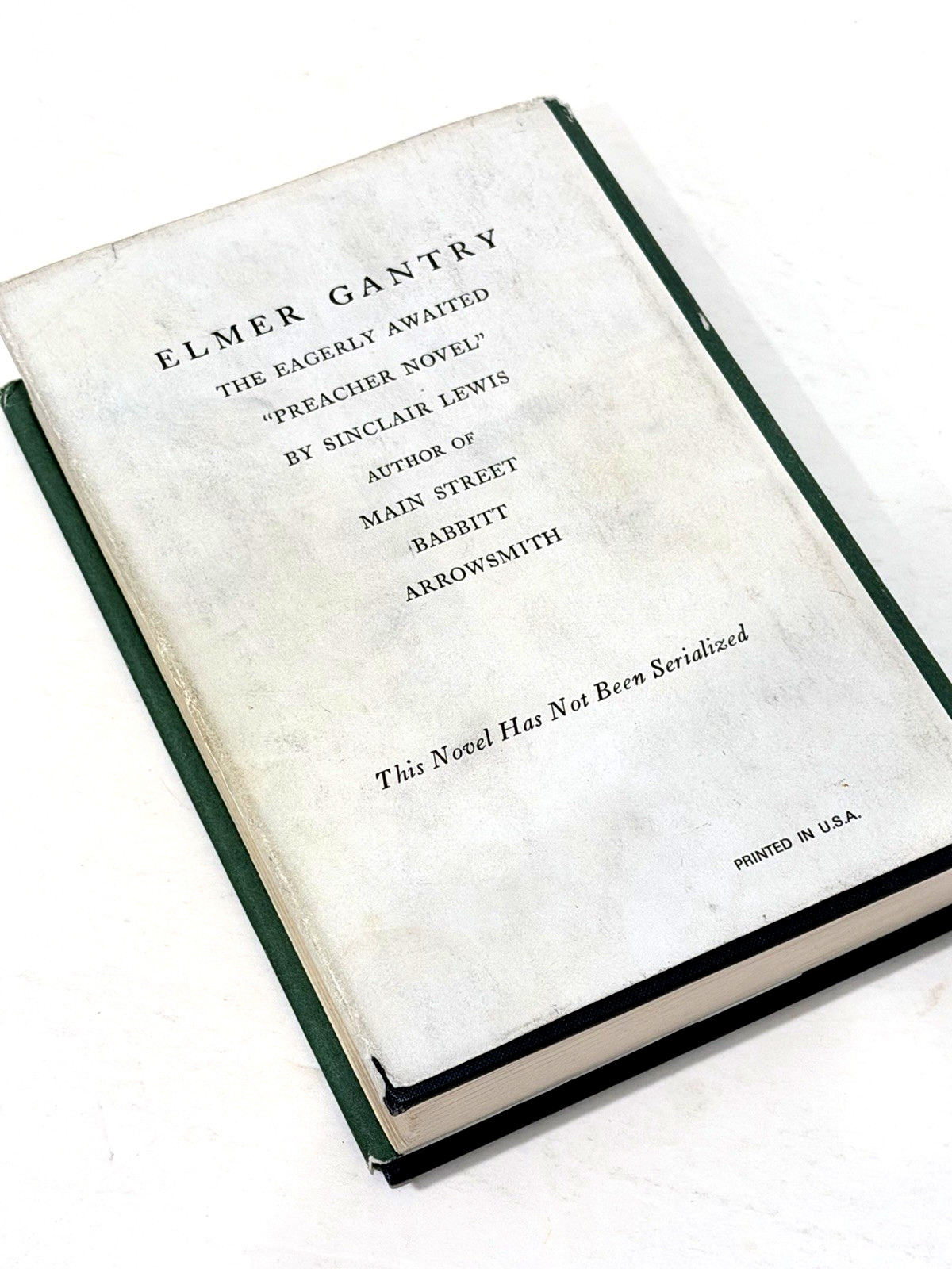 Elmer Gantry Sinclair Lewis Facsimile Hardcover Dust Jacket see details
