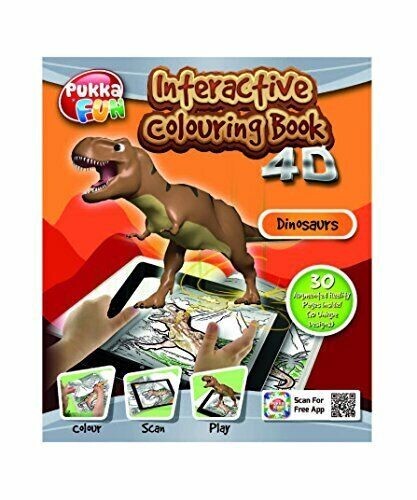 Dinosaur World Pukka 8421-FUN Coloring Book Free Shipping