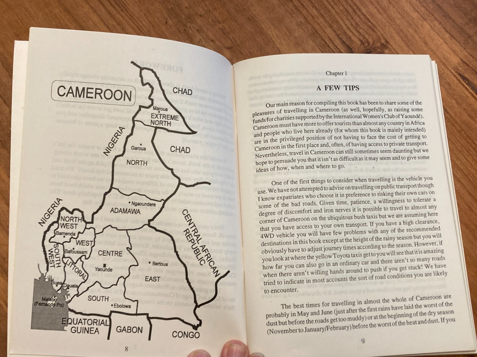 Travel Cameroon – vintage travel book – free shipping