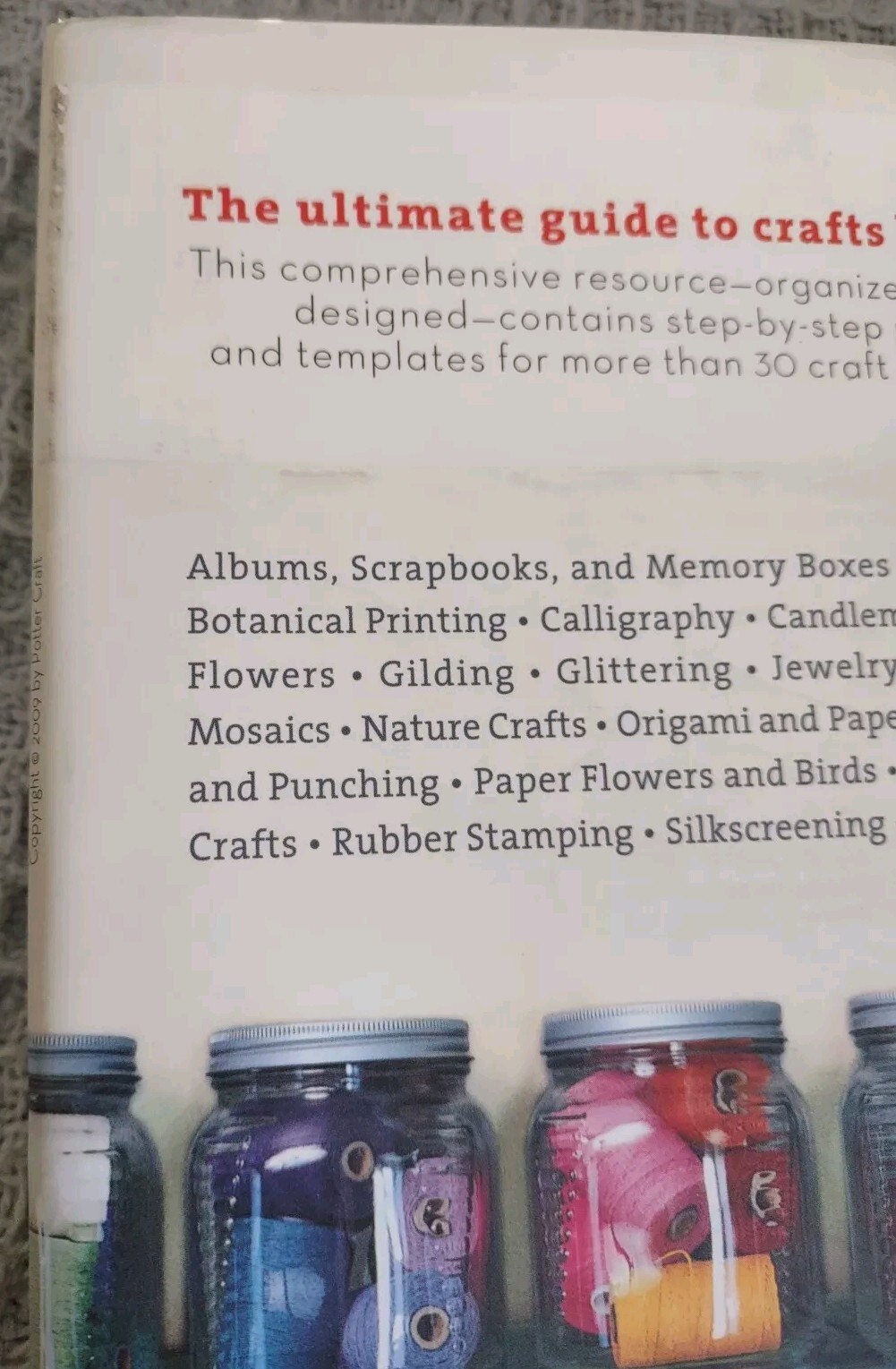 2009 First Edition Hardcover Book: Martha Stewart’s Encyclopedia Of Crafts