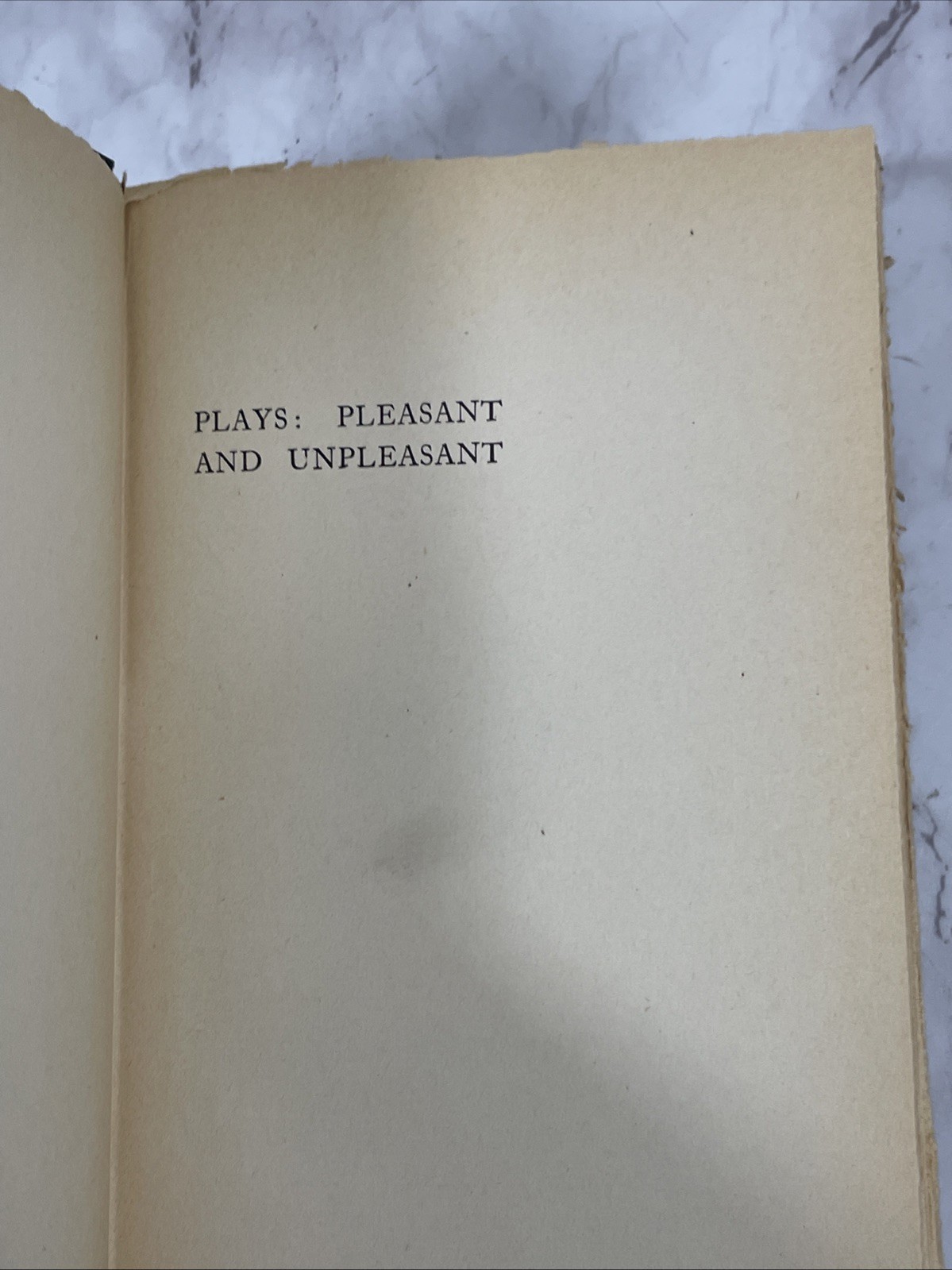 First Edition Bernard Shaw PLAYS: PLEASANT AND UNPLEASANT volume 2 only, 1898