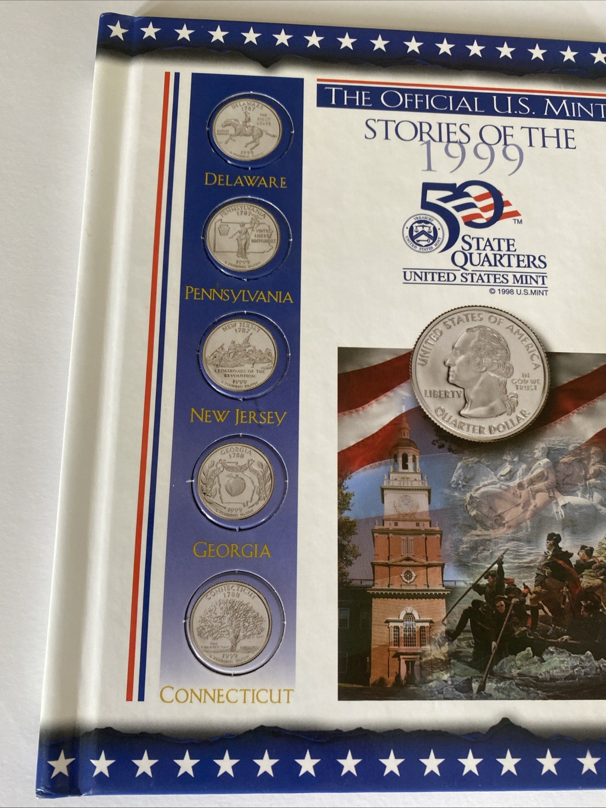 THE OFFICIAL U.S. MINT STORIES OF THE 1999 50 STATE – Vintage Hardcover New