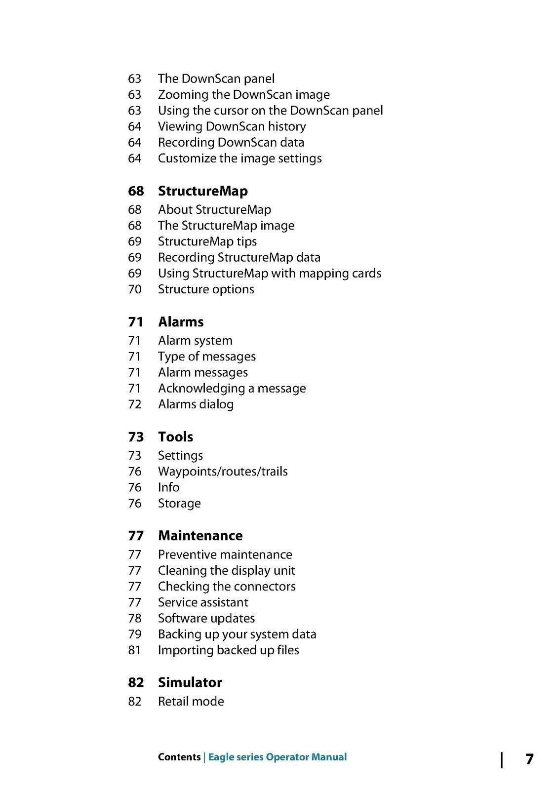 LOWRANCE Eagle Series 5 7 9 User Manual Guide – TOUGH SPIRAL BINDING & COVERED