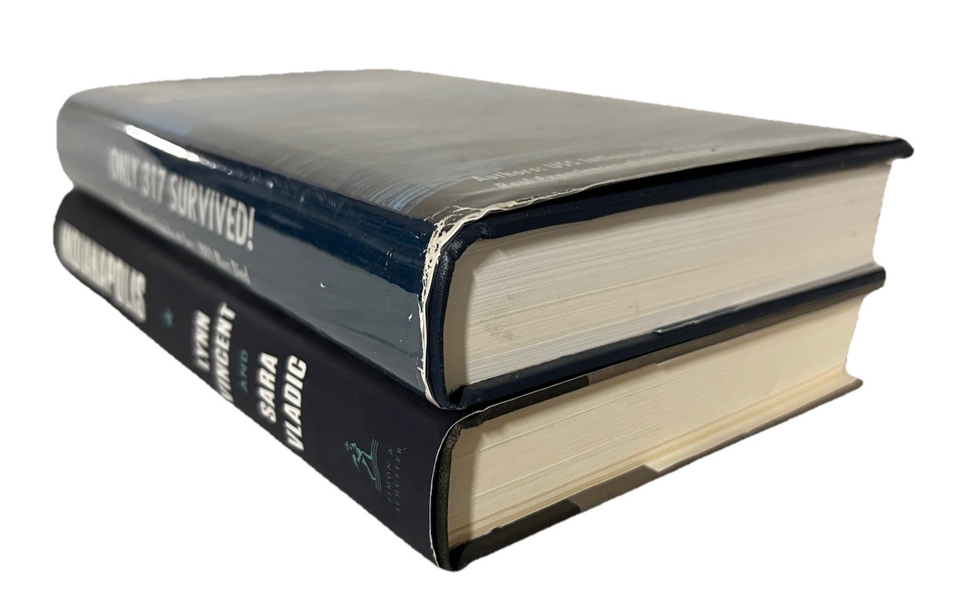 1st Eds-USS INDIANAPOLIS-Signed ONLY 317 SURVIVED & TRUE STORY by Vincent HCDJs