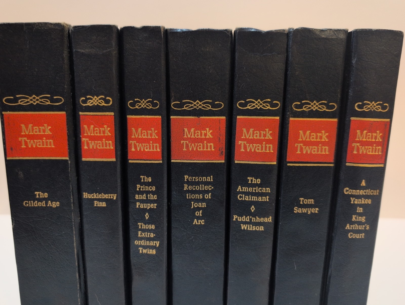 The Complete Novels of Mark Twain 7 Volume Book Set Hardcover Nelson Doubleday
