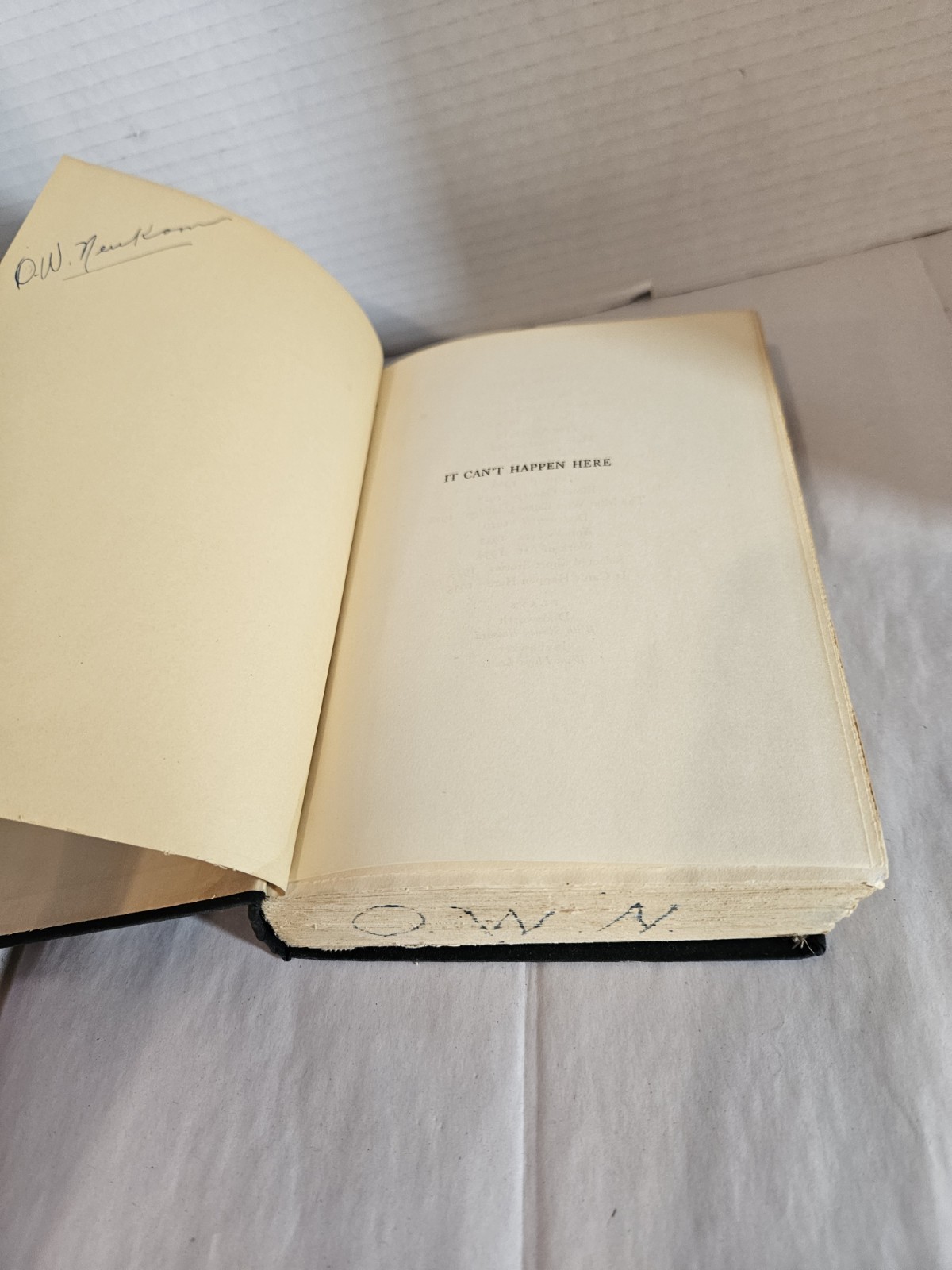 It Can’t Happen Here 1935 Doubleday Doran by Sinclair Lewis HC First Edition
