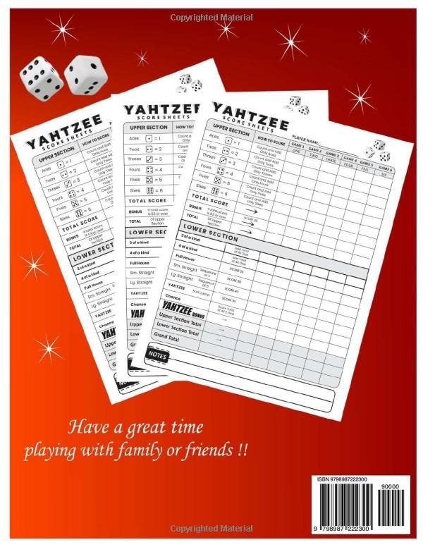 Score Pads: Large Print Score Book with Size 8.5 x 11 inches for…