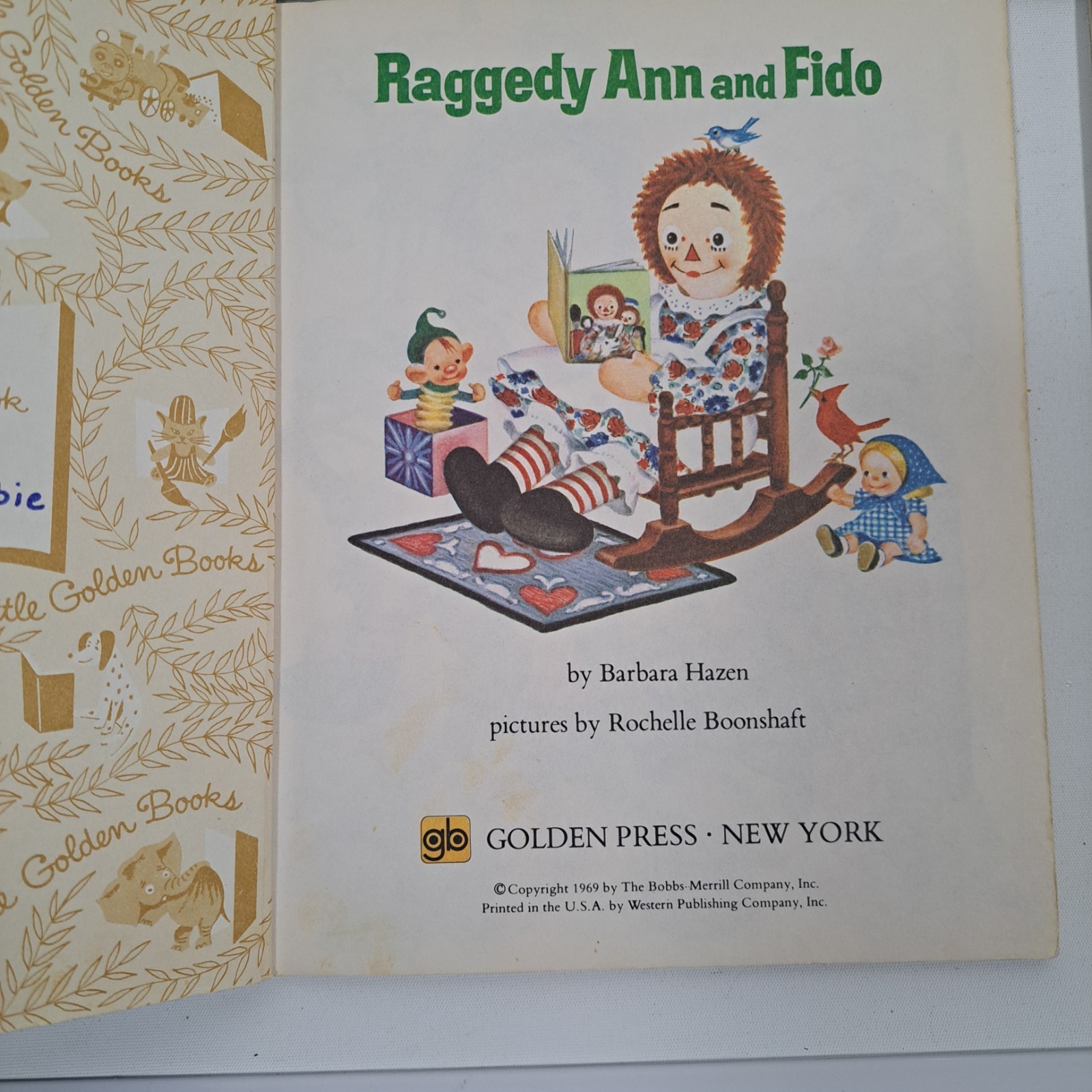 Vtg 8 Little Golden Books Benji Return Oz Heidi Raggedy Ann Duck Tale Bugs Howdy