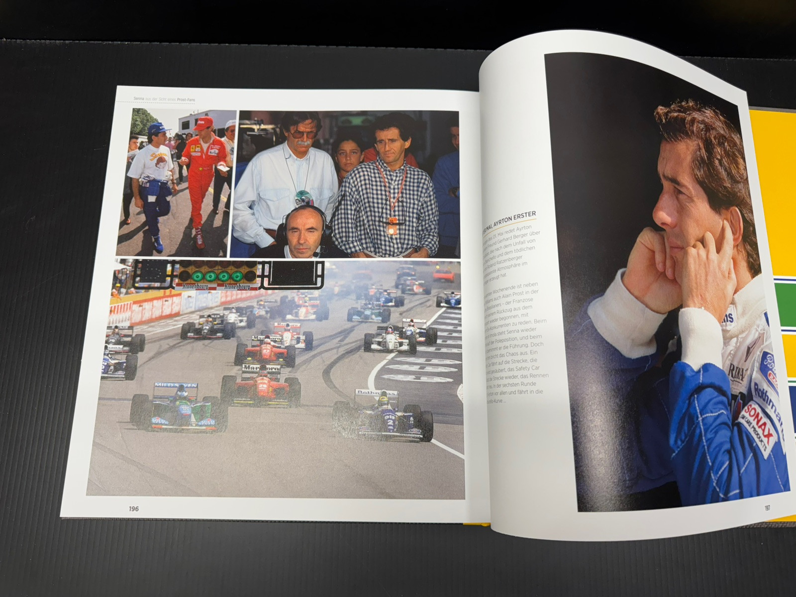 Ayrton Senna : Nueue Bilder Einer Legande Hard Cover 200 Pages