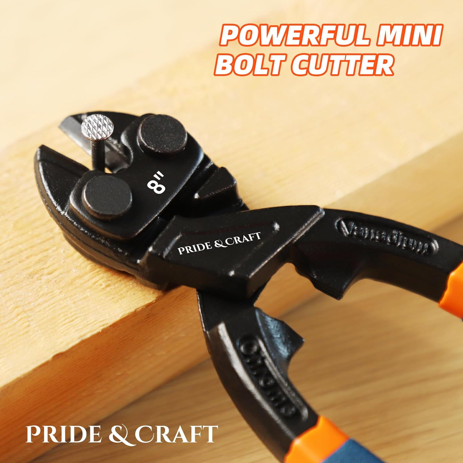 8 Inches Mini Bolt Cutter Heavy Duty Cutting Tool for Wire, Chain, and Bolts, Sn