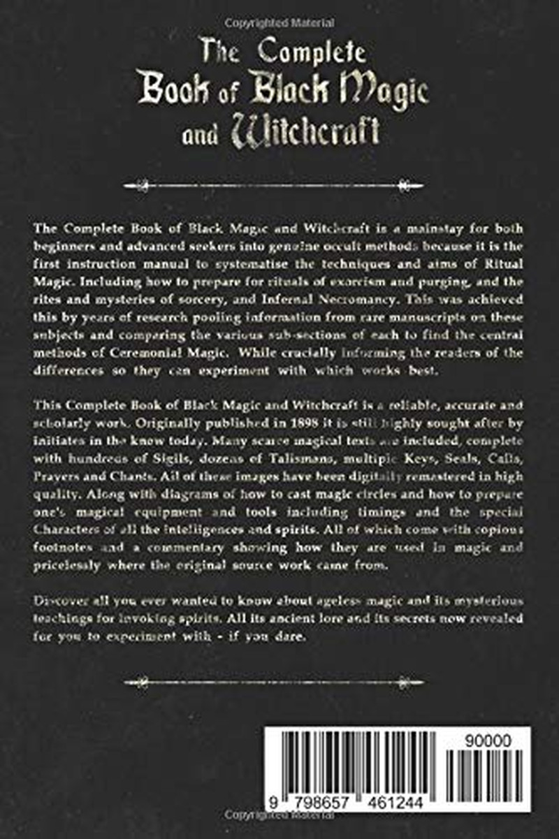 The Complete Book of Black Magic and Witchcraft: Including the Rituals