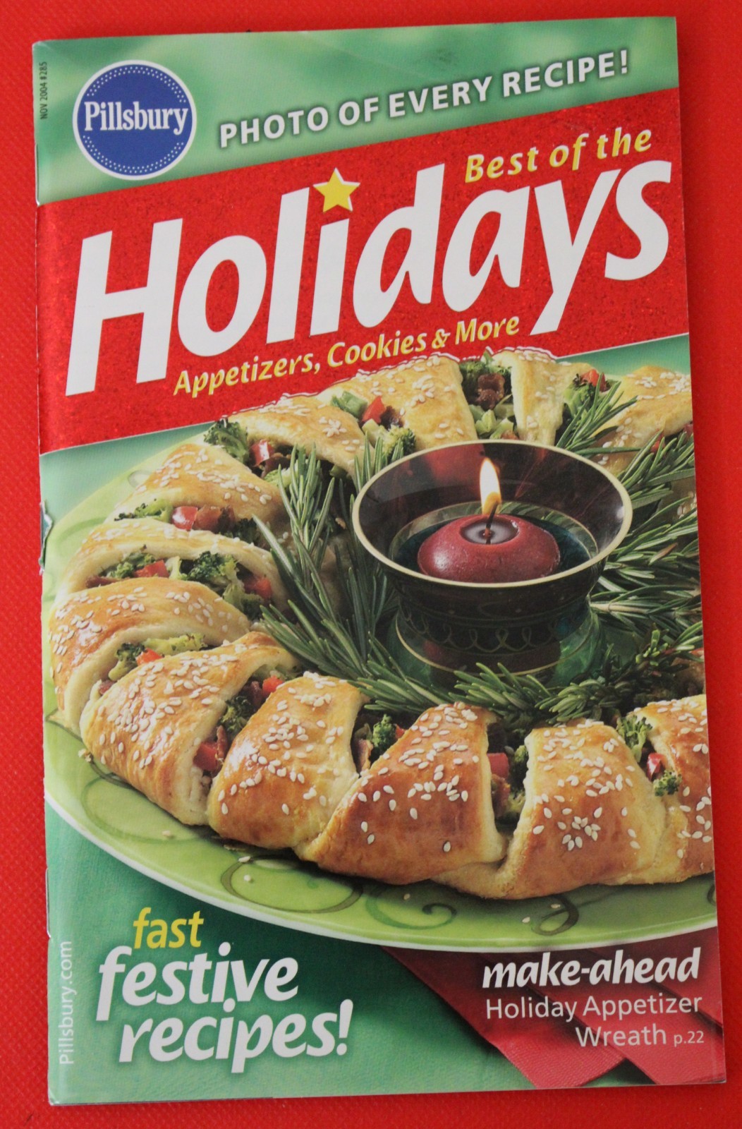 Pillsbury Cookbook Booklets AND a Hard to Find Slip Cover – Holiday Cooking