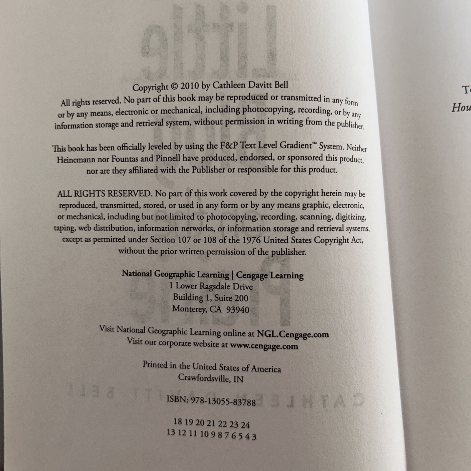Little Blog on the Prairie – Paperback By Bell, Cathleen Davitt – NEW Cengage