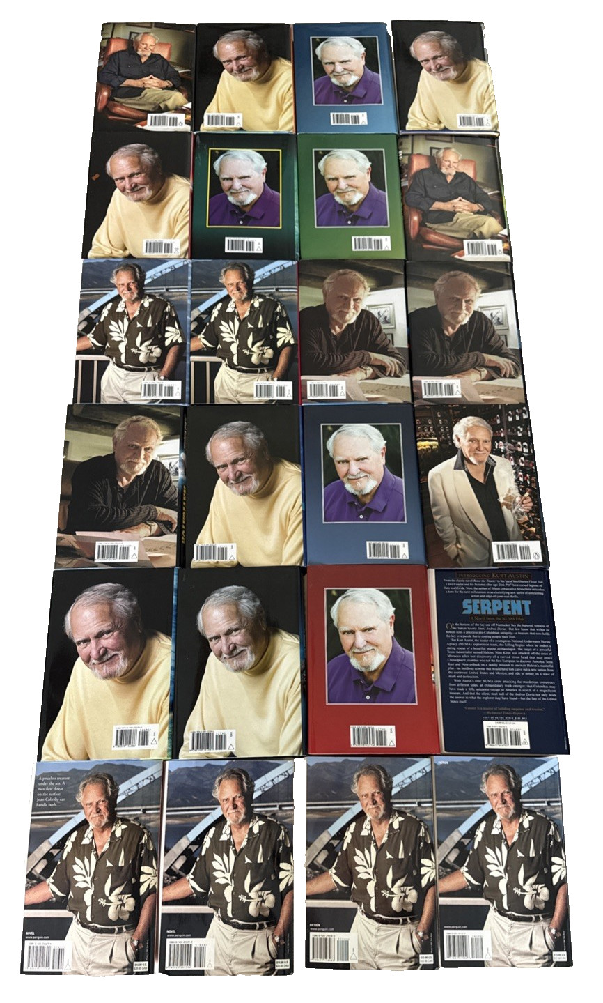 Clive Cussler Assorted Series – Lot 24 (19) Hard Cover and (5) Paperback